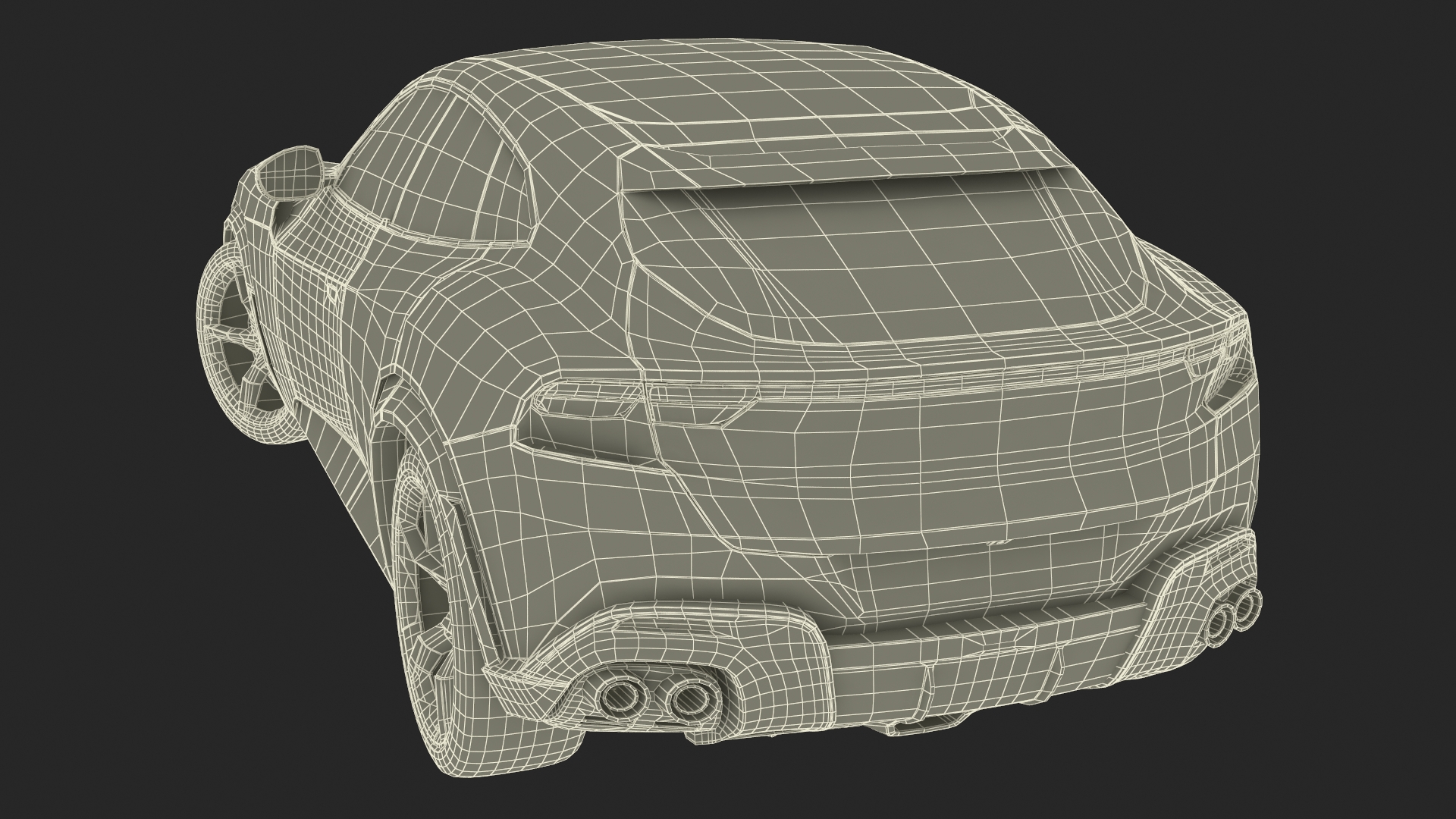 Extreme Sports Crossover Car Violet Rigged 3D
