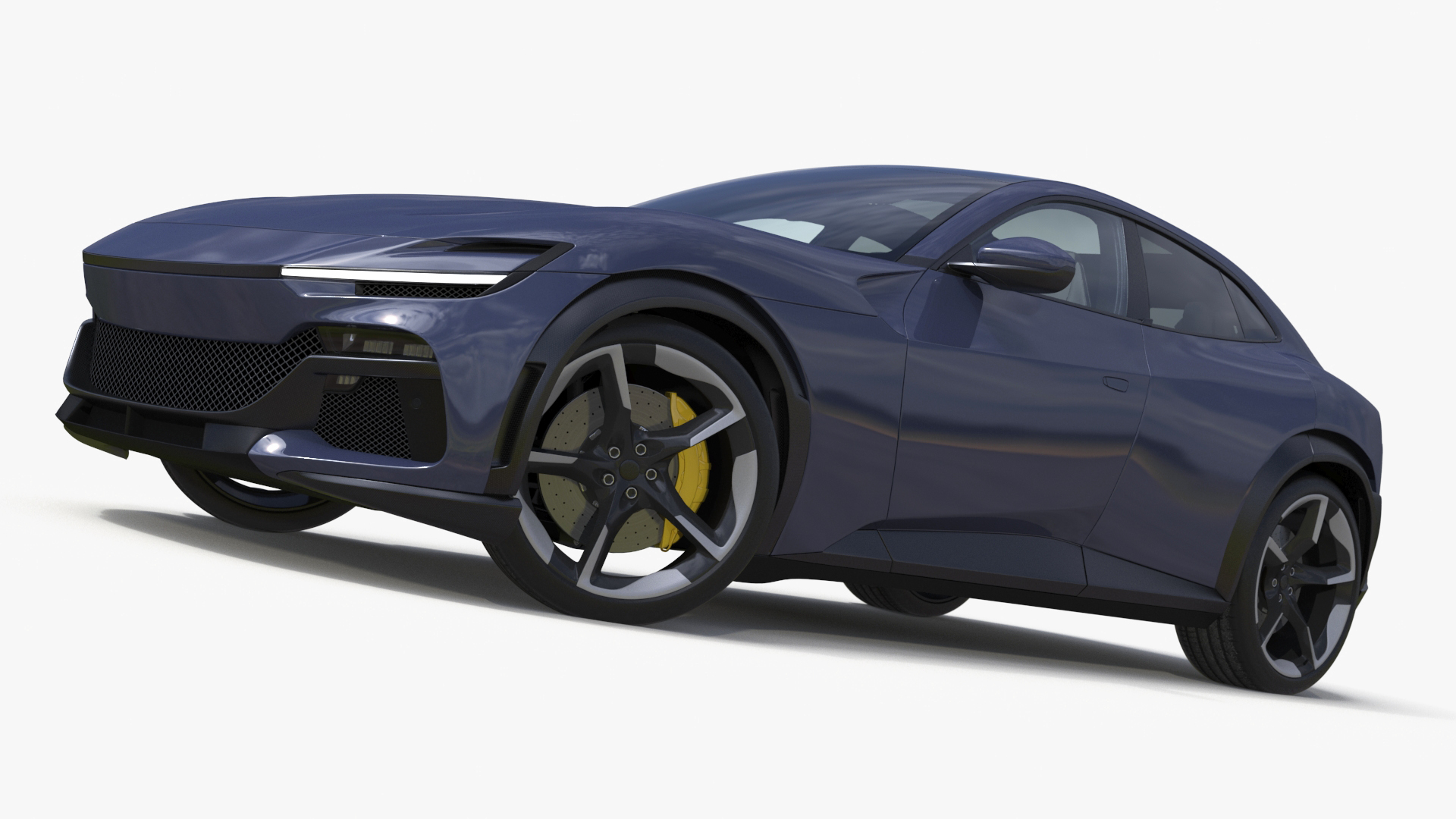 Extreme Sports Crossover Car Violet Rigged 3D