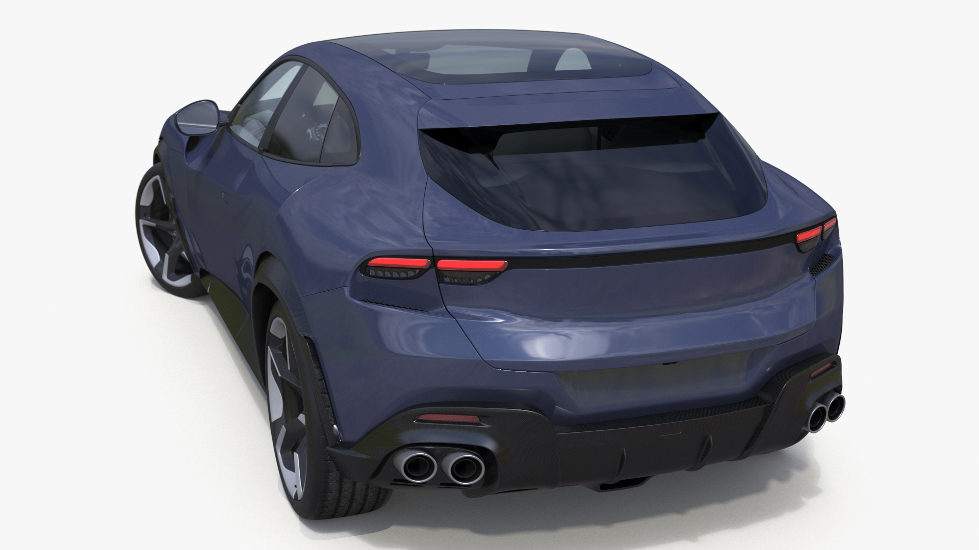 Extreme Sports Crossover Car Violet Rigged 3D