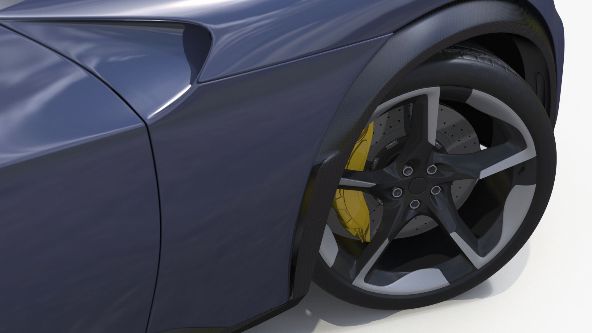 Extreme Sports Crossover Car Violet Rigged 3D