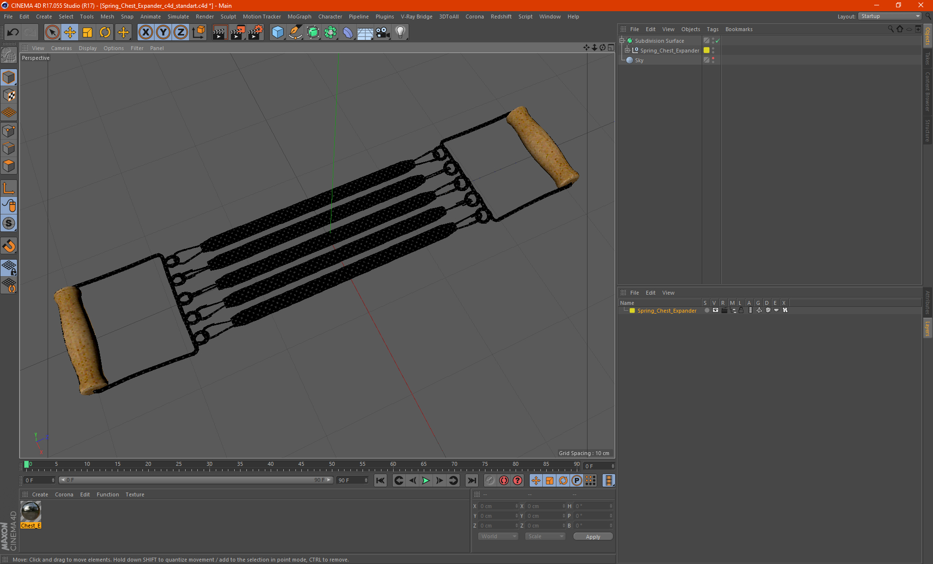 3D Spring Chest Expander
