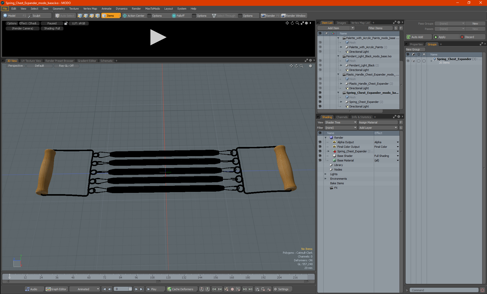 3D Spring Chest Expander