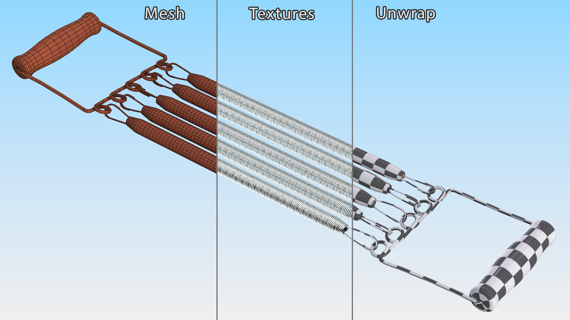 3D Spring Chest Expander