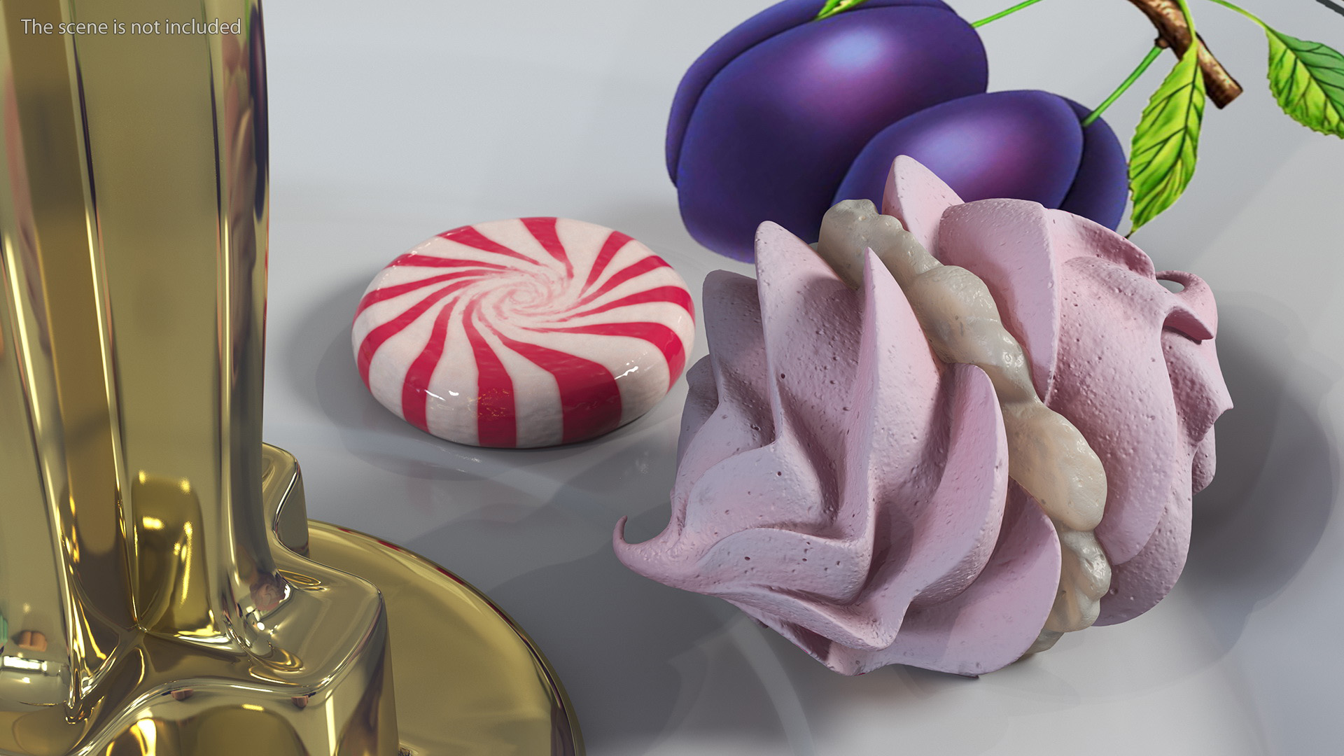 3D Pink Meringue Kisses with Vanilla Filling
