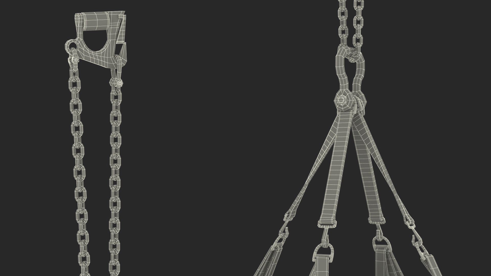 Heavy Duty Aerial Delivery Cargo Bag Hanging 3D model