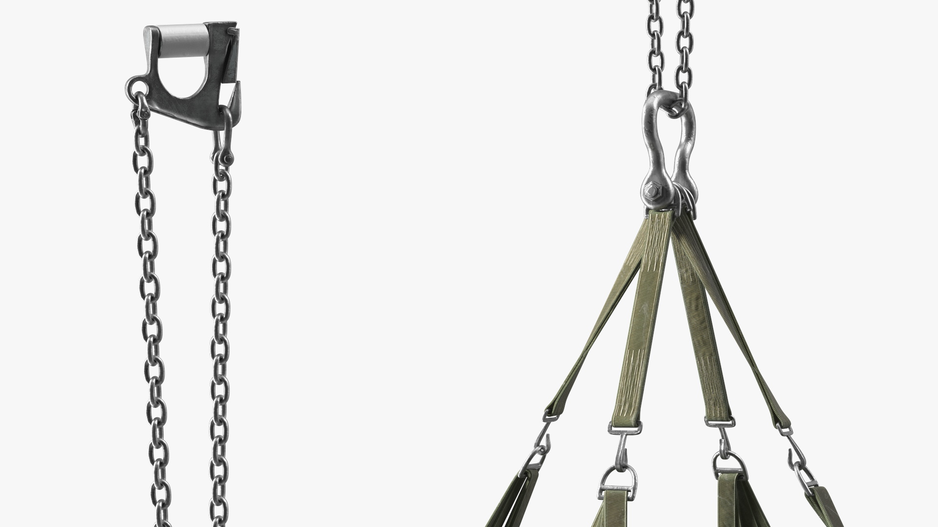 Heavy Duty Aerial Delivery Cargo Bag Hanging 3D model