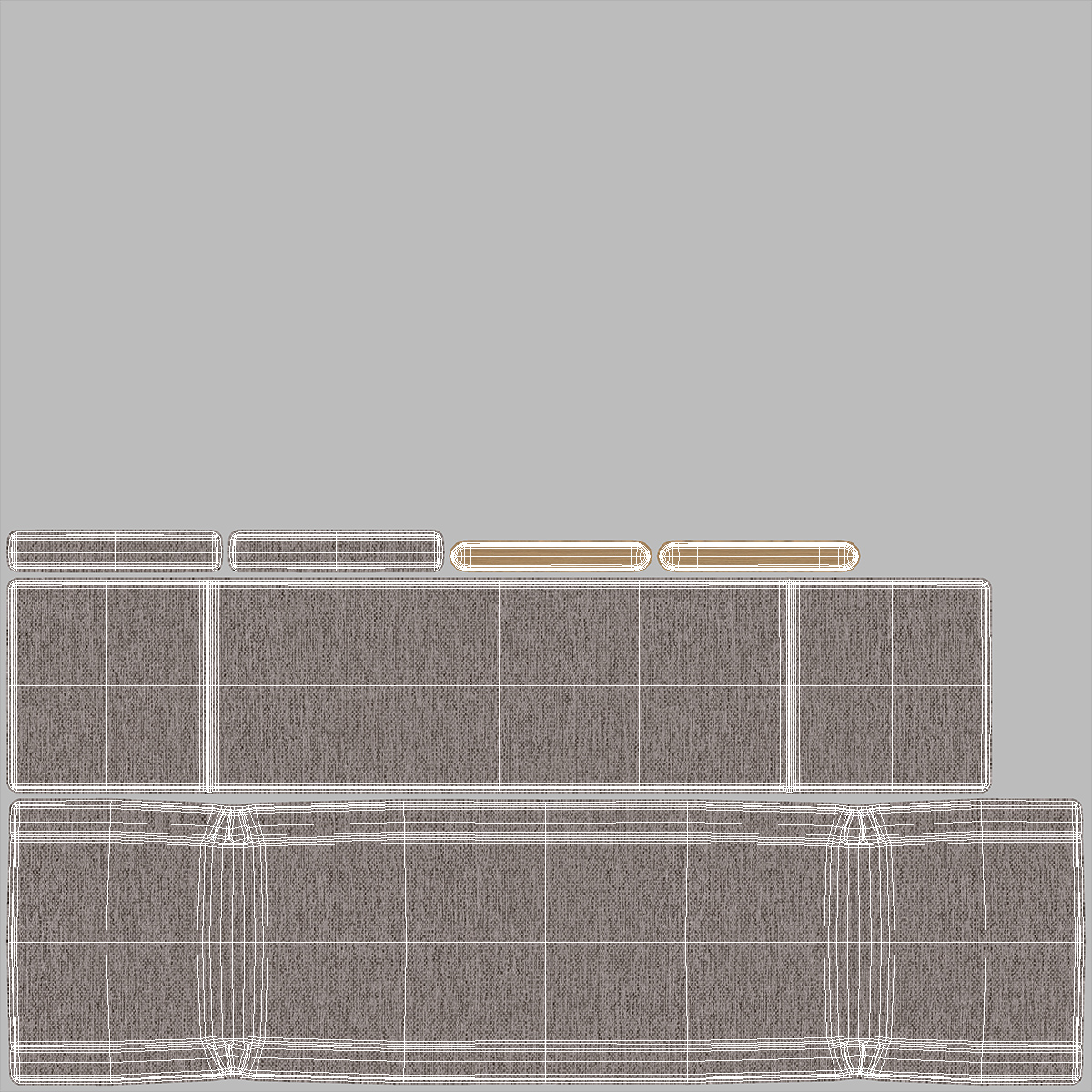 3D model Modern Fabric Console Table for 3D Print