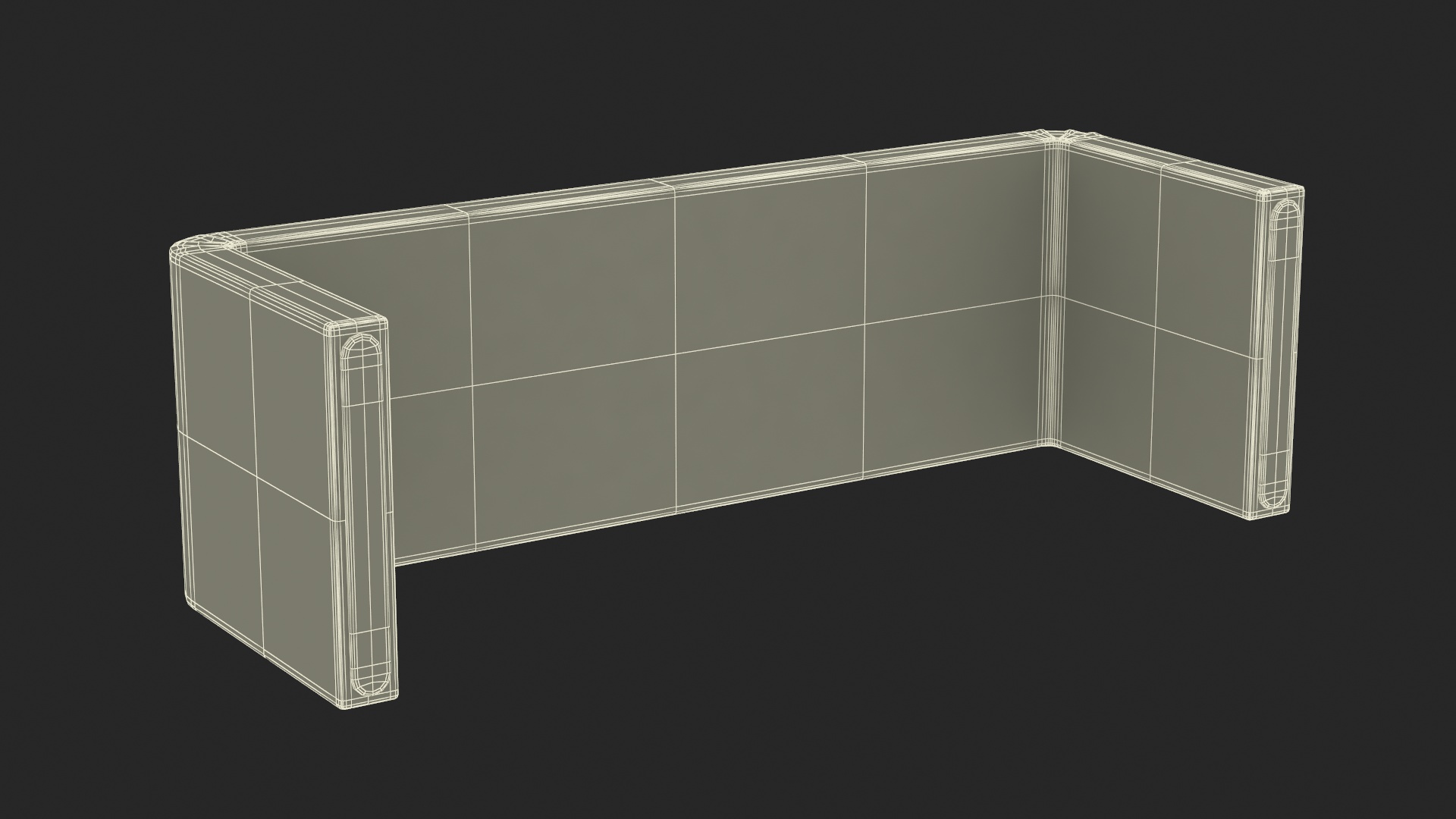 3D model Modern Fabric Console Table for 3D Print