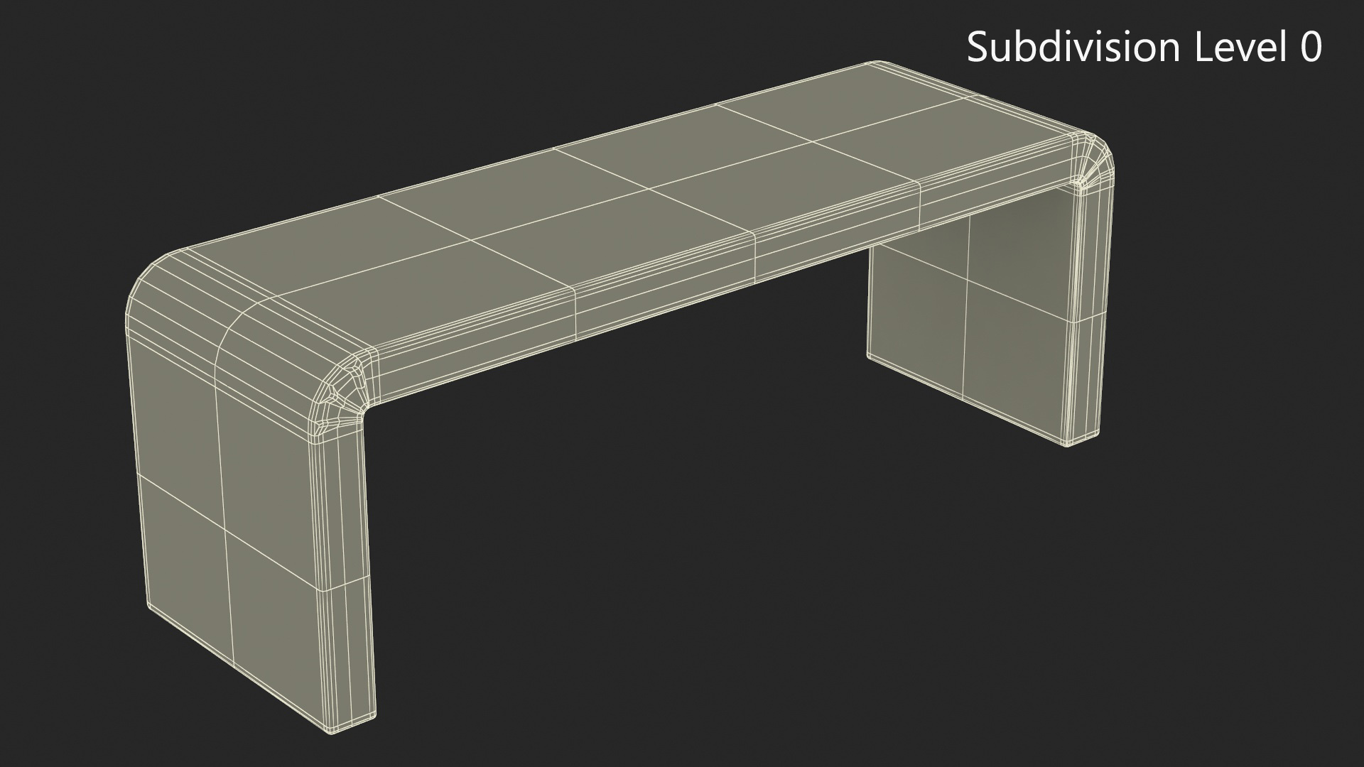 3D model Modern Fabric Console Table for 3D Print