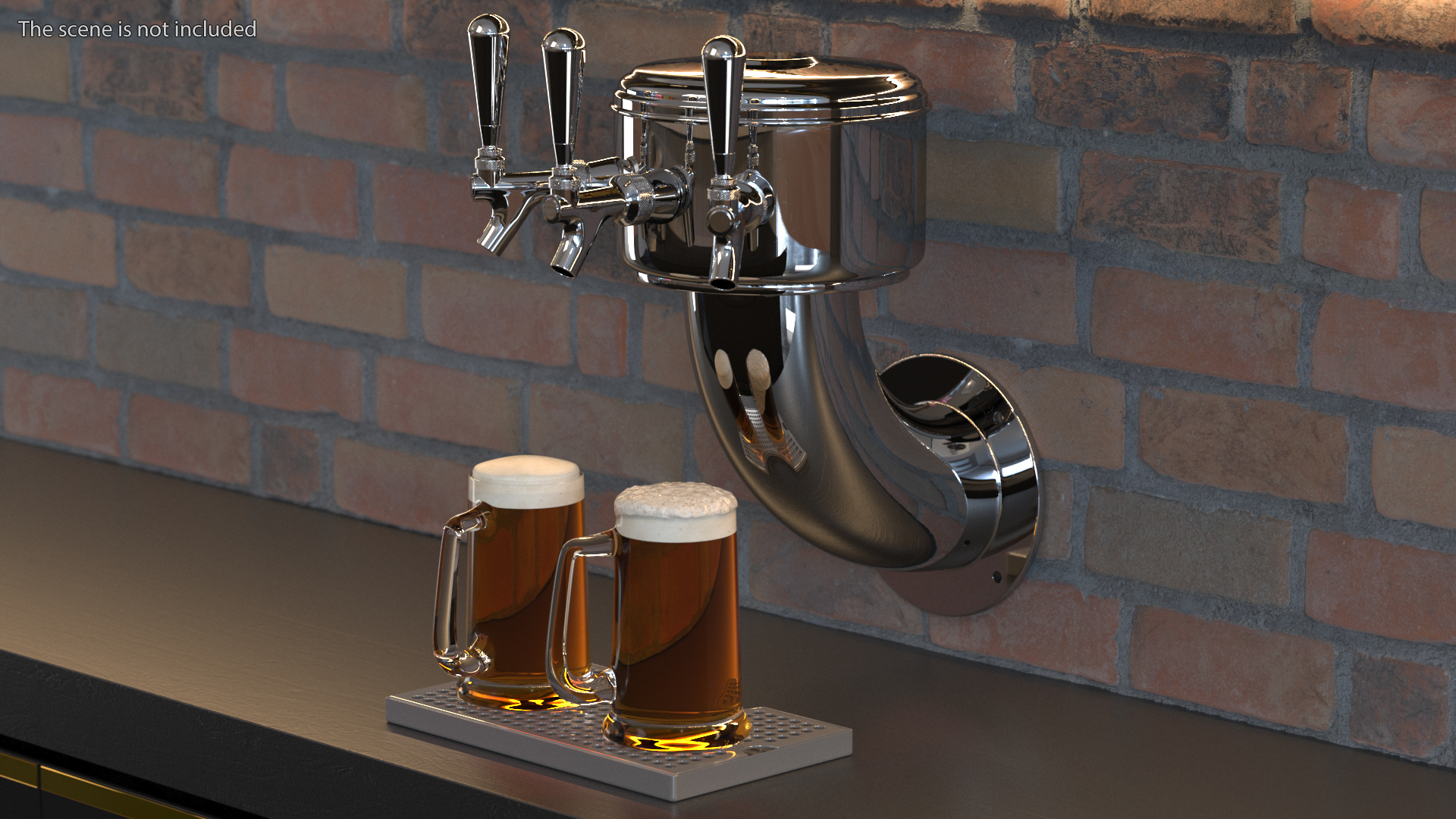 3D model Lantern Wall Mount Draft Beer Tower