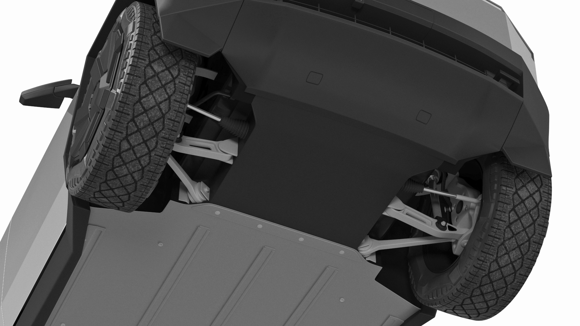 3D Tesla Cybertruck 2024 Silver model