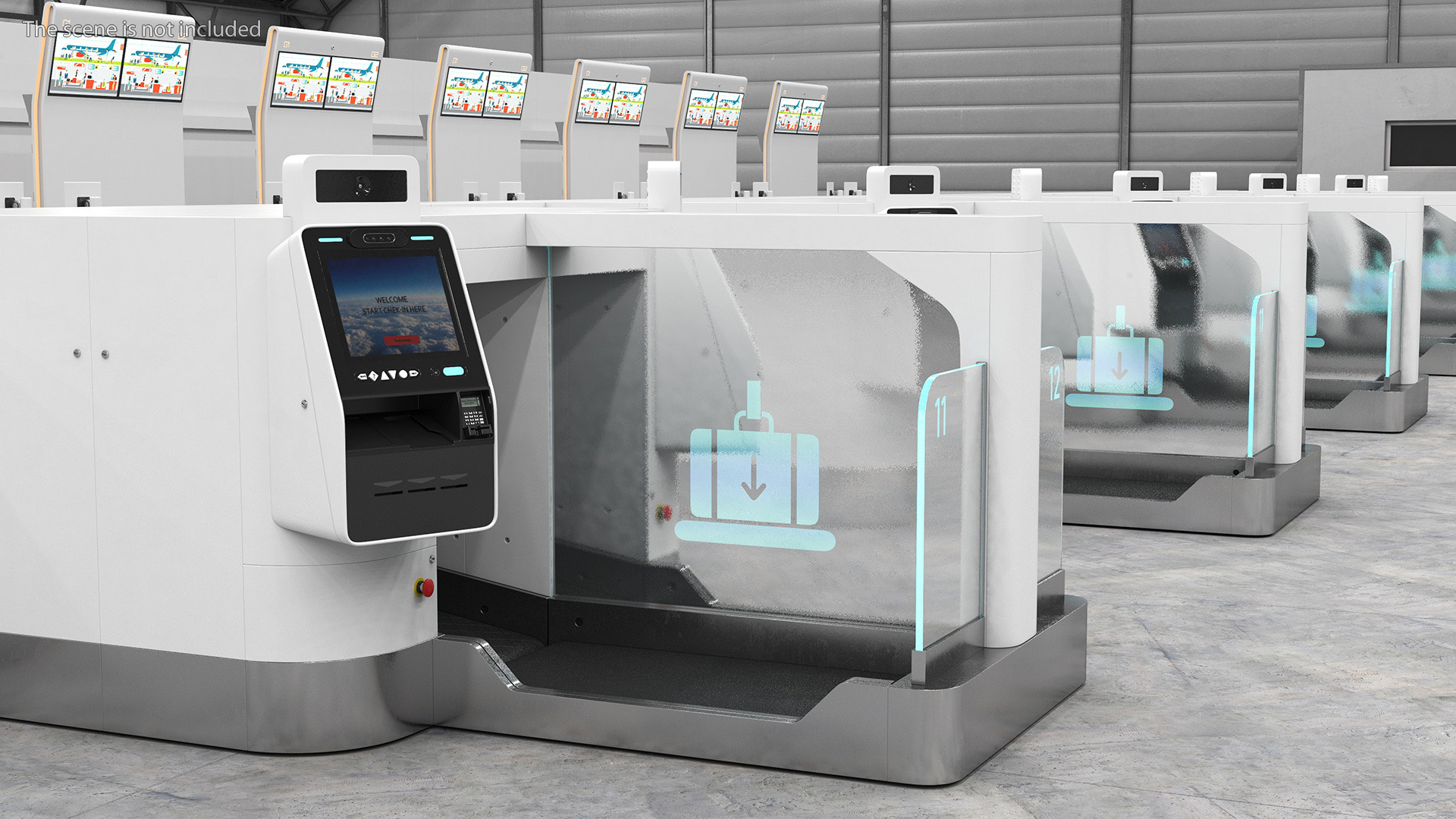 3D model Airport Smart Check In Service