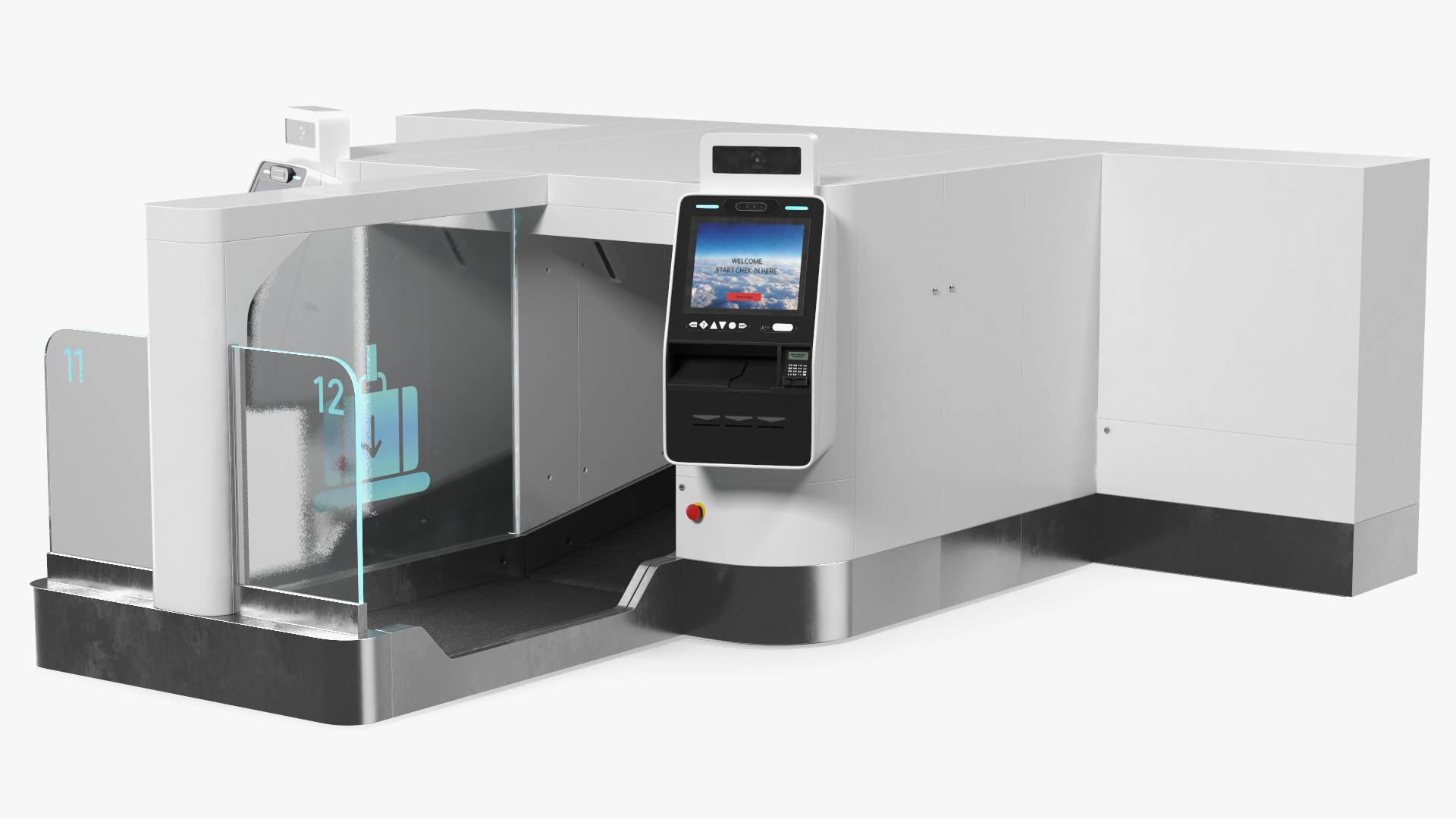 3D model Airport Smart Check In Service