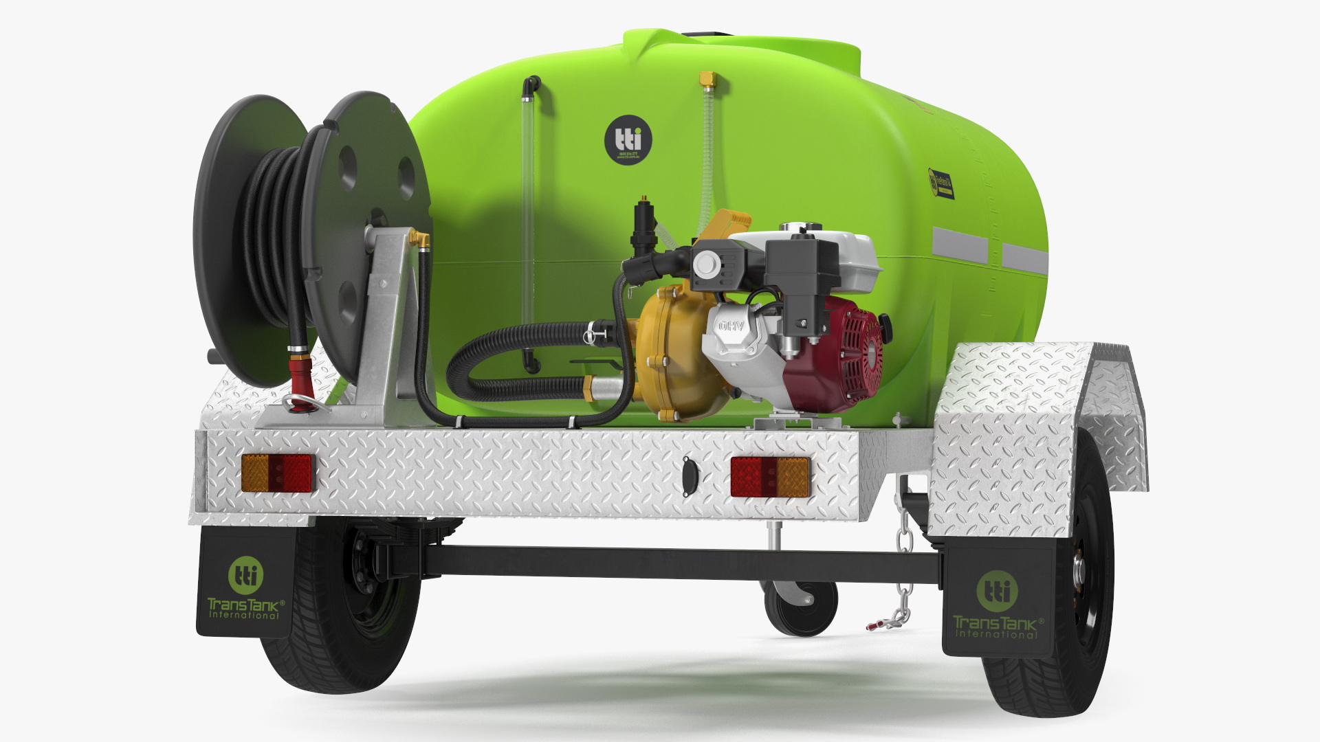 3D Fire Fighting Trailer Rigged model