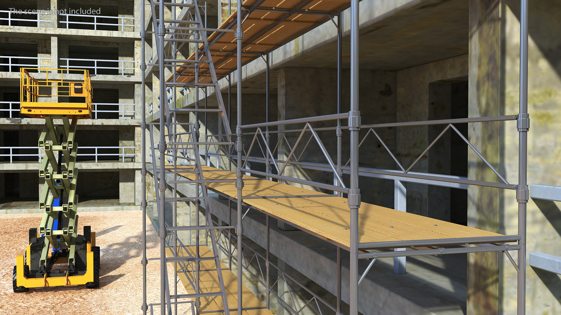 Construction Scaffolding Structure 3D model
