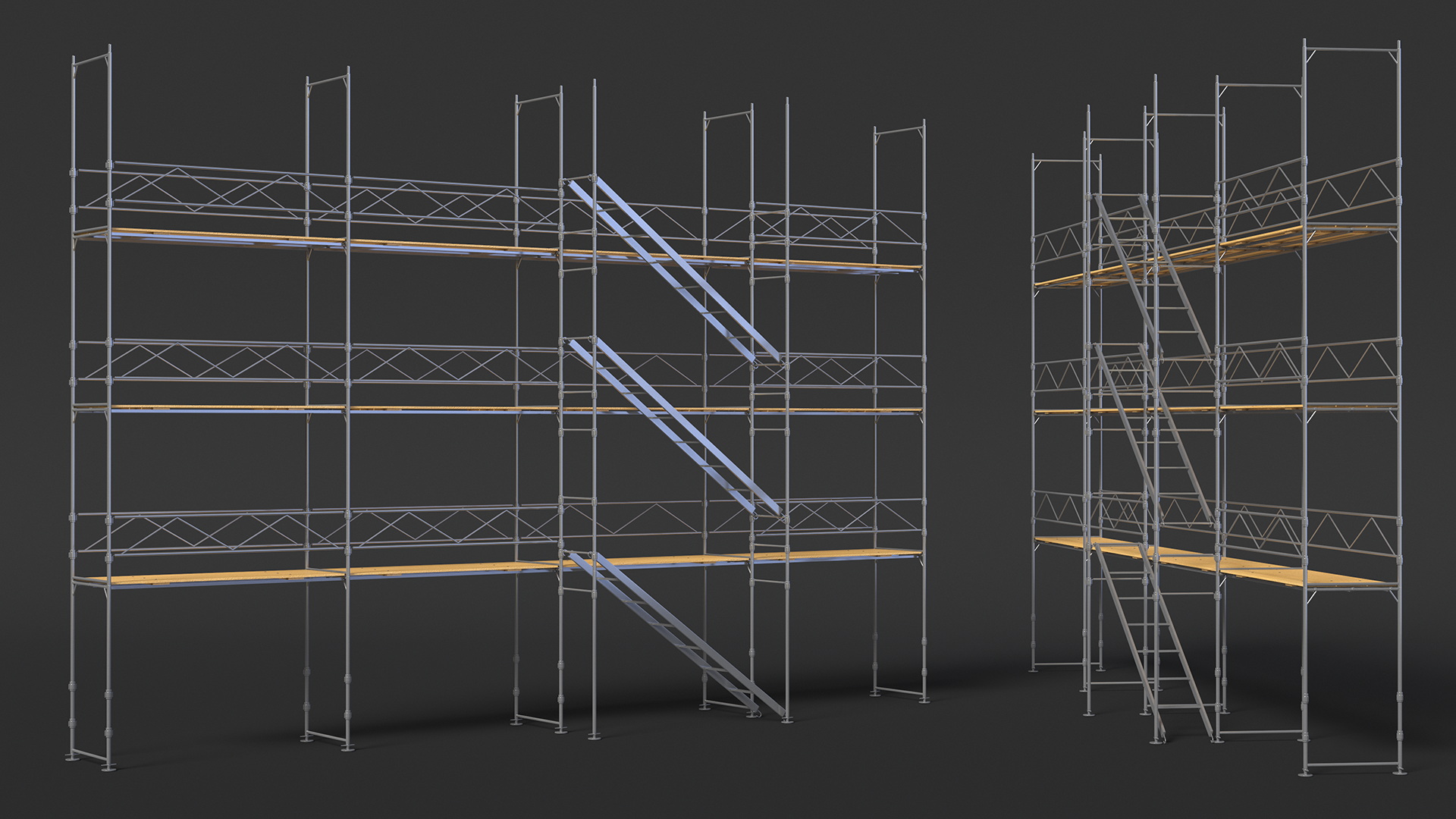 Construction Scaffolding Structure 3D model