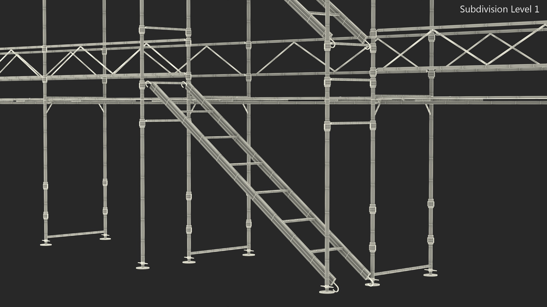 Construction Scaffolding Structure 3D model