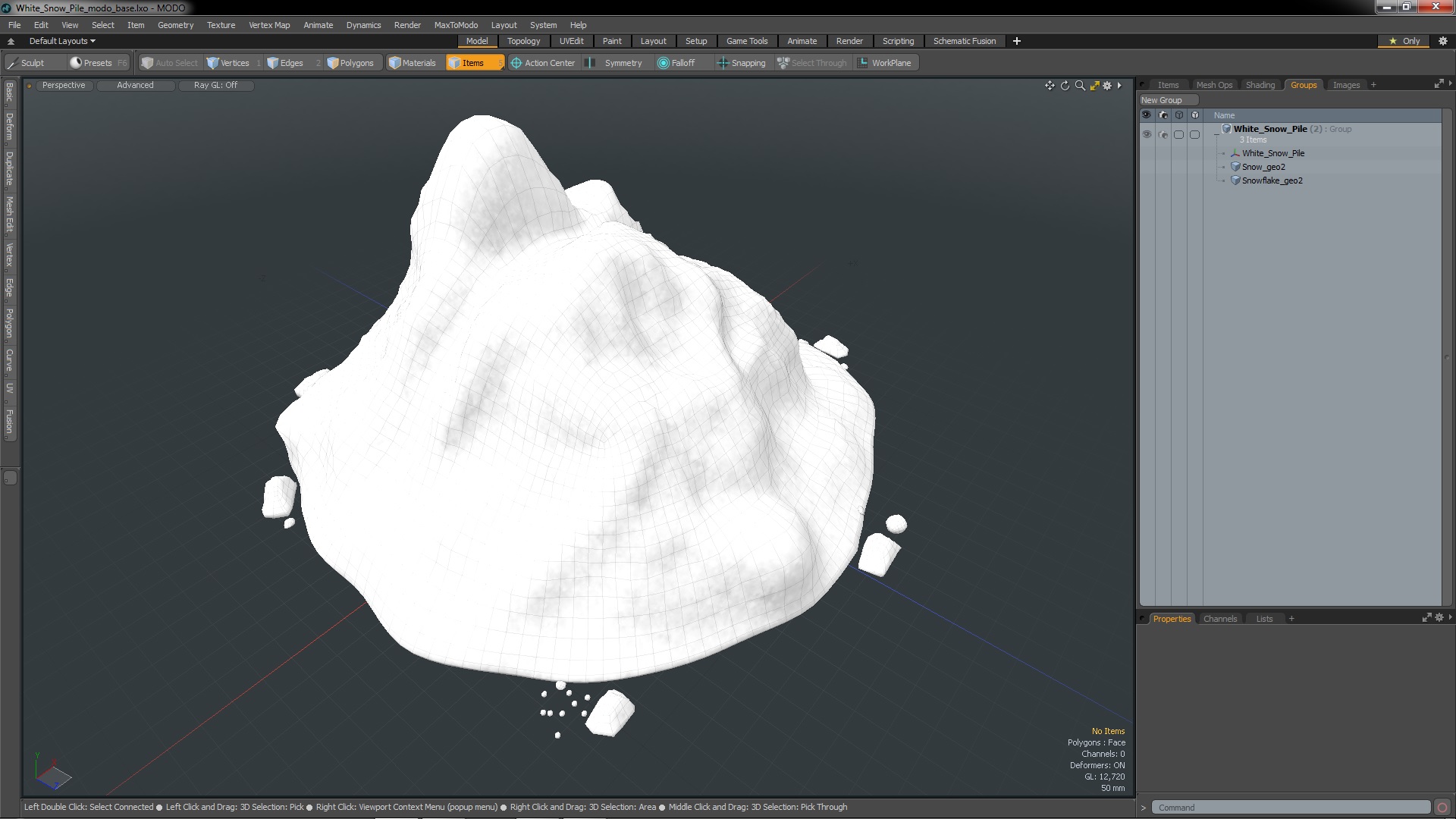 3D model White Snow Pile