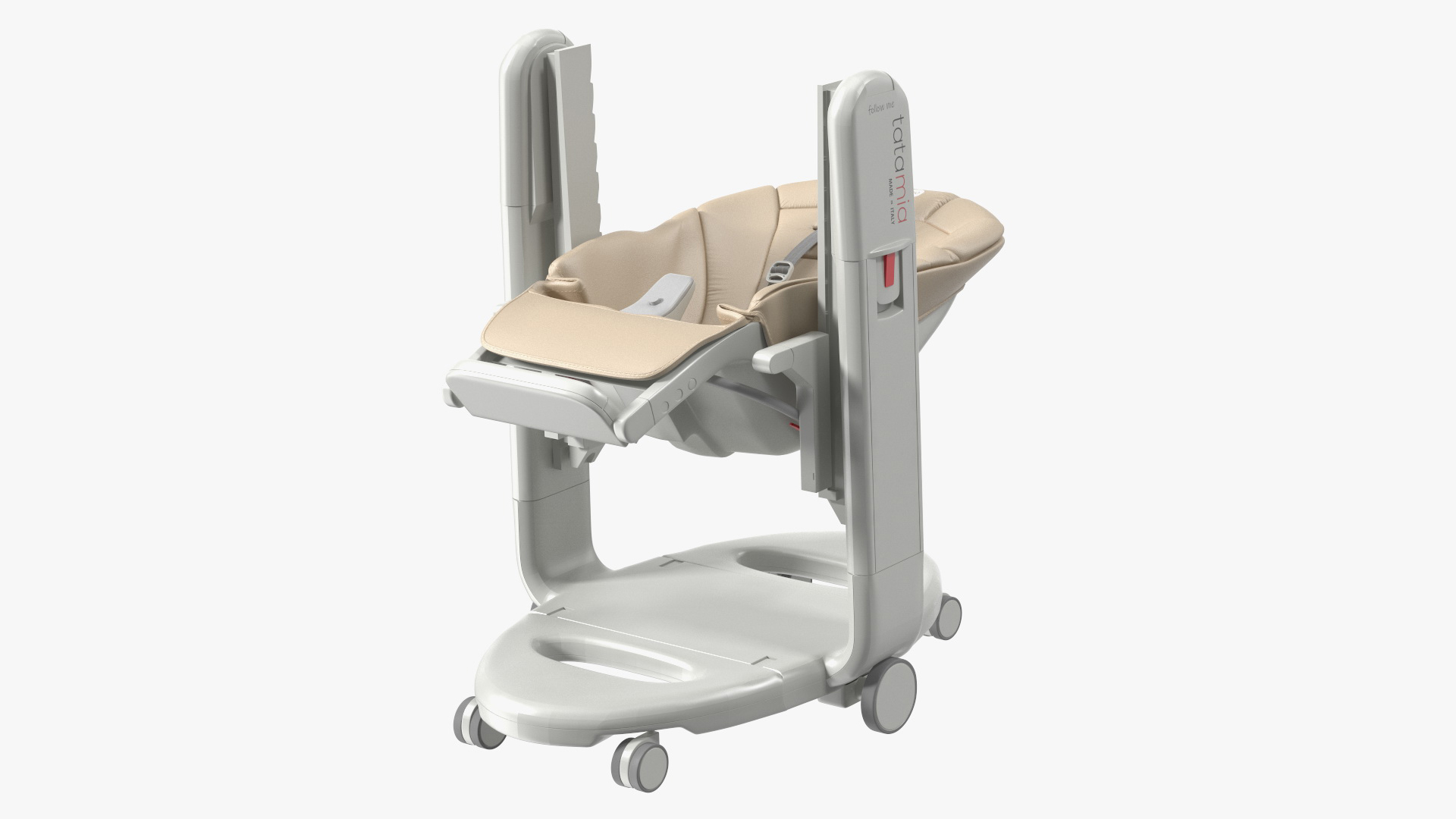 3D Baby High Chair Tatamia Horizontal Beige Rigged for Cinema 4D