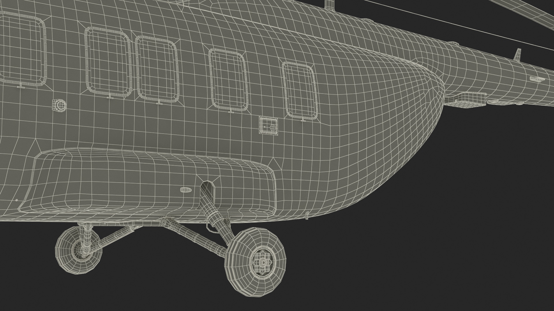 3D Offshore Cargo Helicopter Yellow Rigged for Maya model