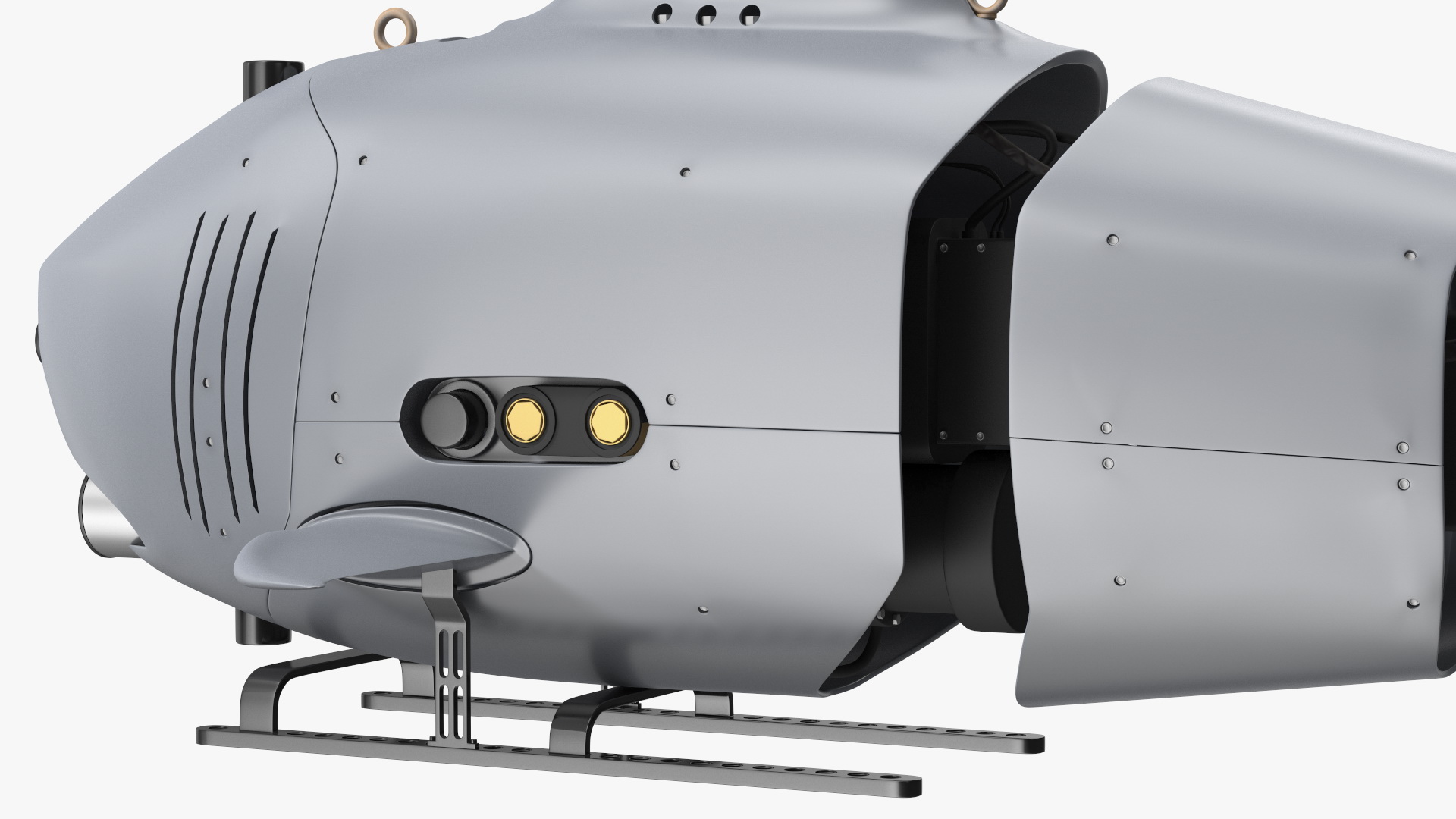 3D Shark Underwater Drone Rigged for Cinema 4D model