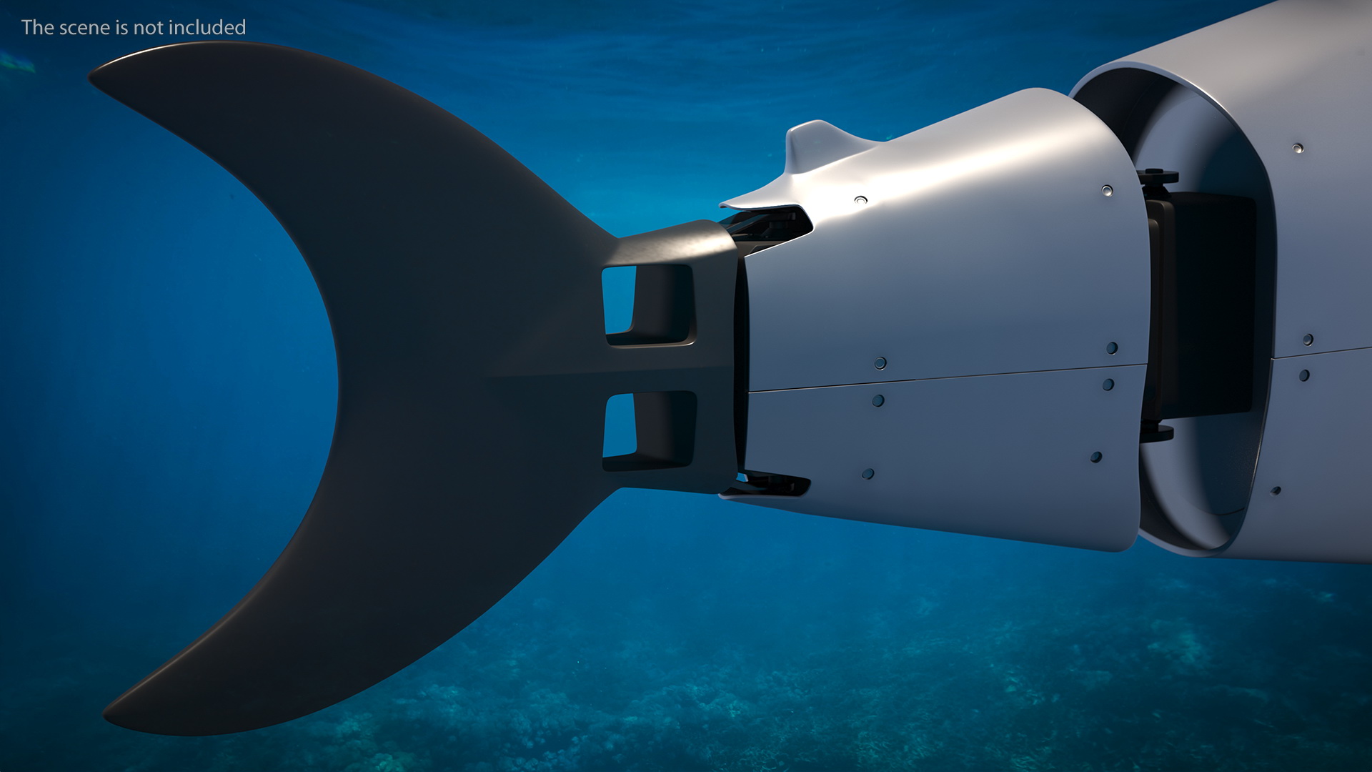 3D Shark Underwater Drone Rigged for Cinema 4D model