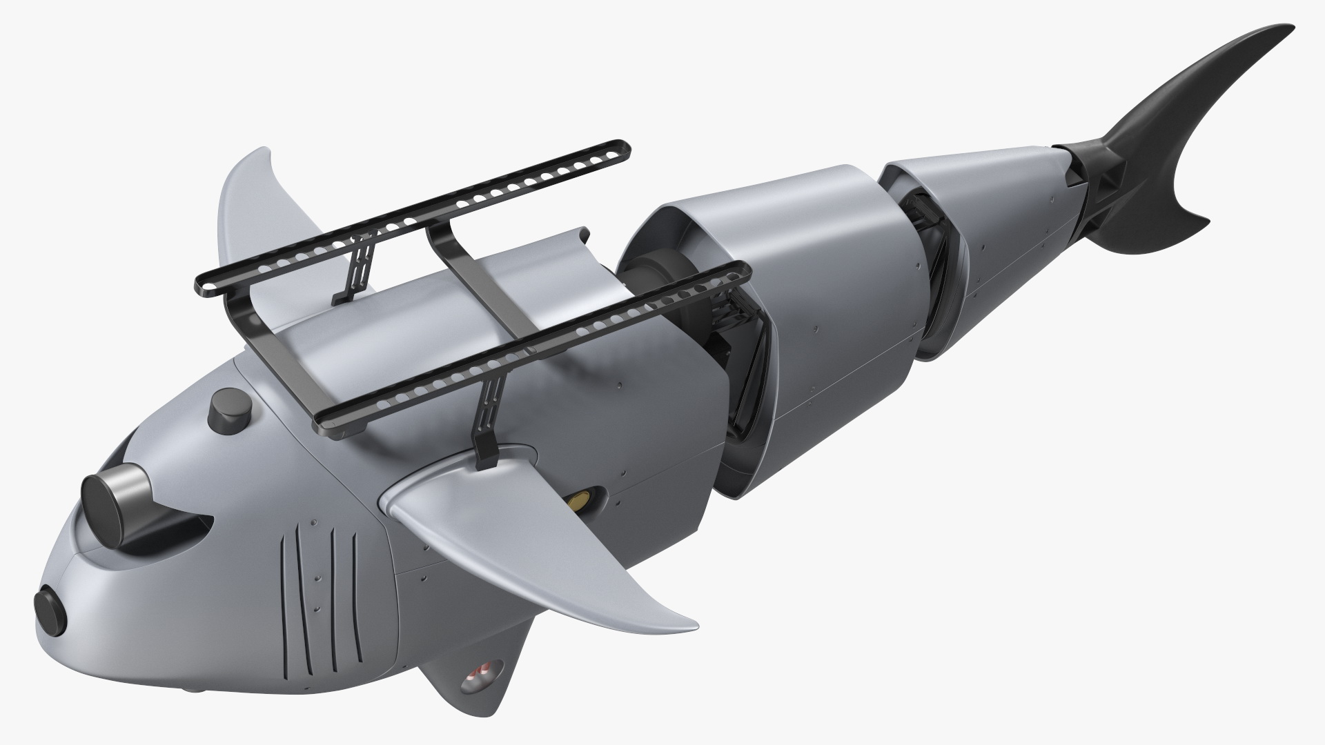 3D Shark Underwater Drone Rigged for Cinema 4D model