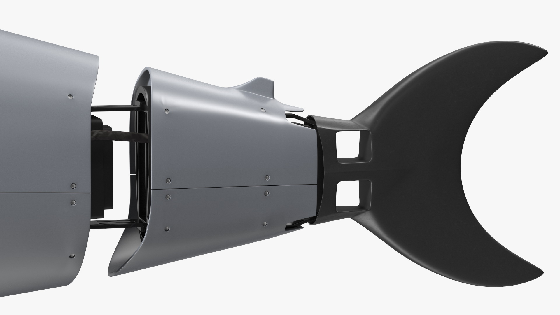 3D Shark Underwater Drone Rigged for Cinema 4D model