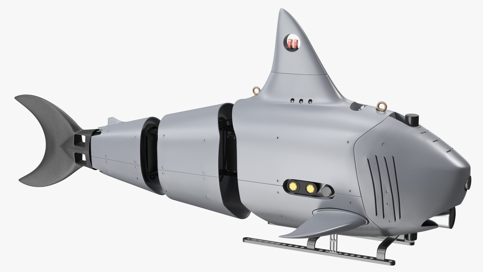 3D Shark Underwater Drone Rigged for Cinema 4D model
