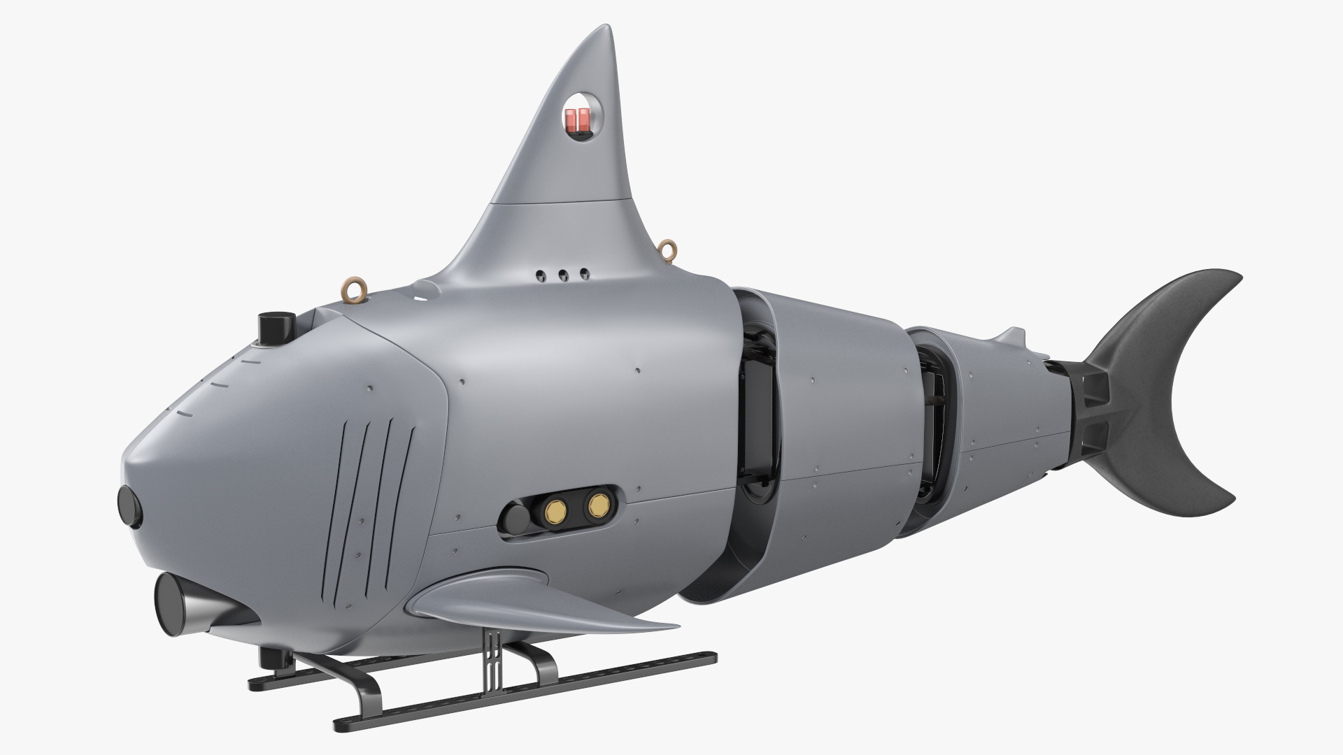 3D Shark Underwater Drone Rigged for Cinema 4D model