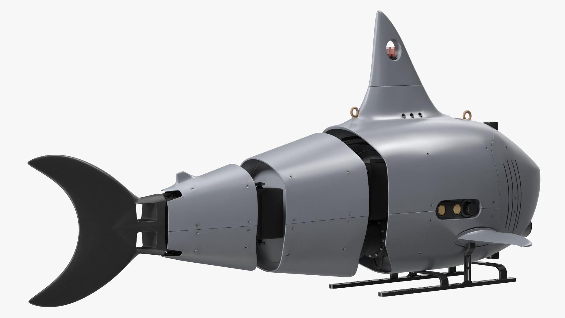 3D Shark Underwater Drone Rigged for Cinema 4D model
