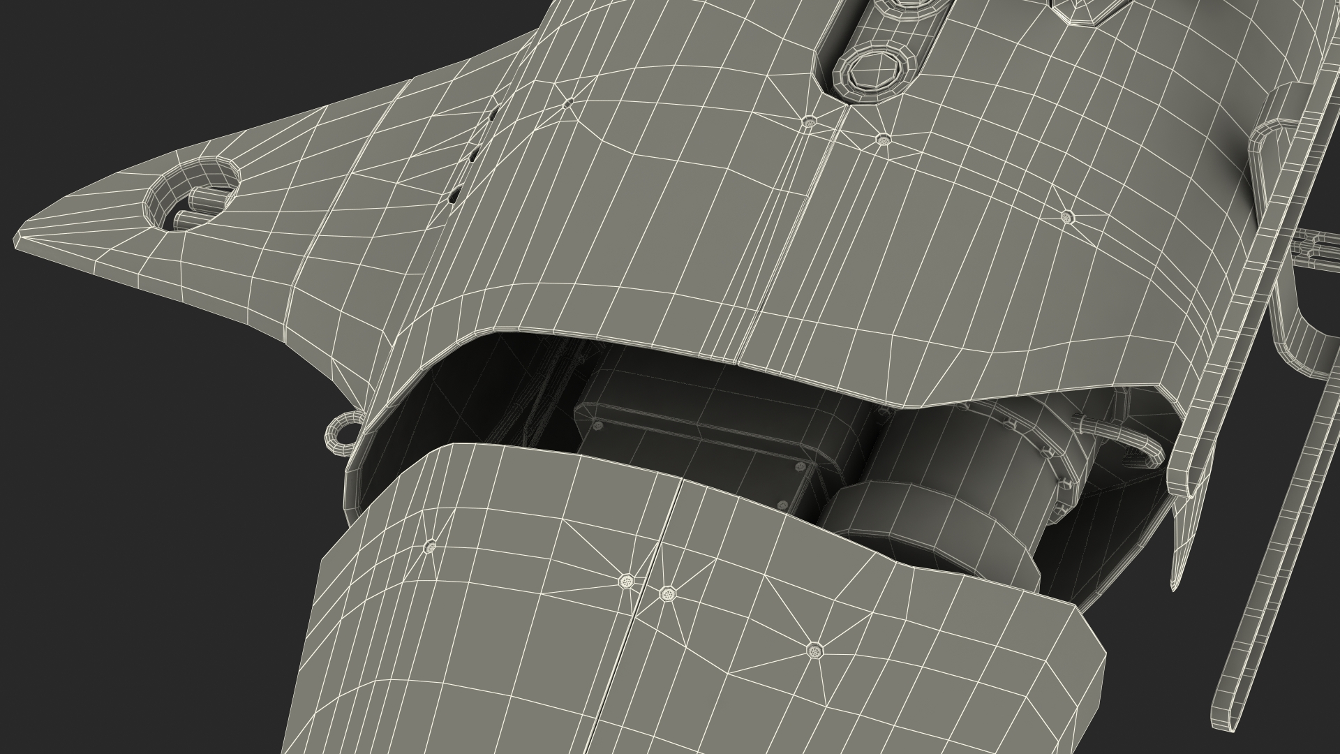 3D Shark Underwater Drone Rigged for Cinema 4D model