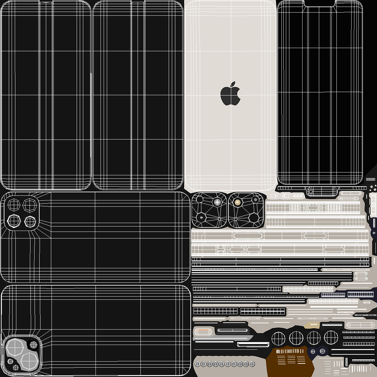 3D model Apple iPhone 14 Plus Starlight