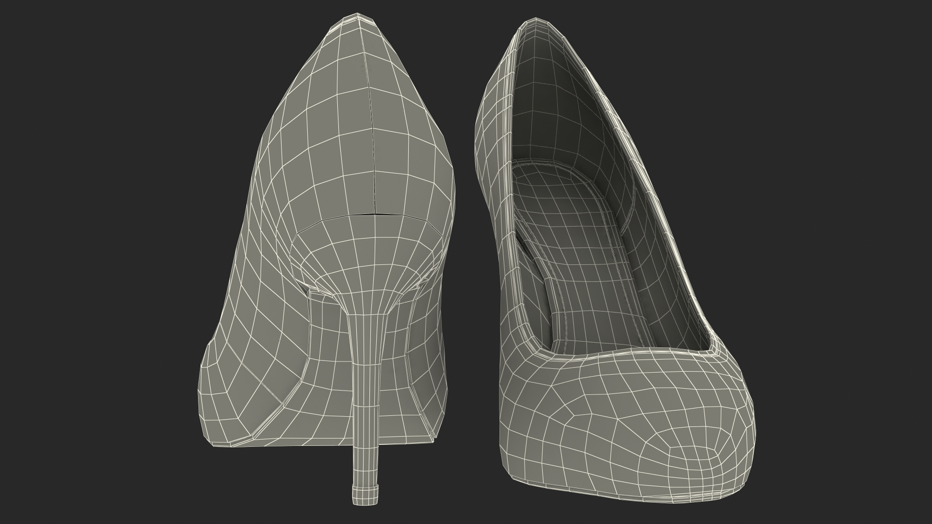 3D model Purple Sparkly Pumps