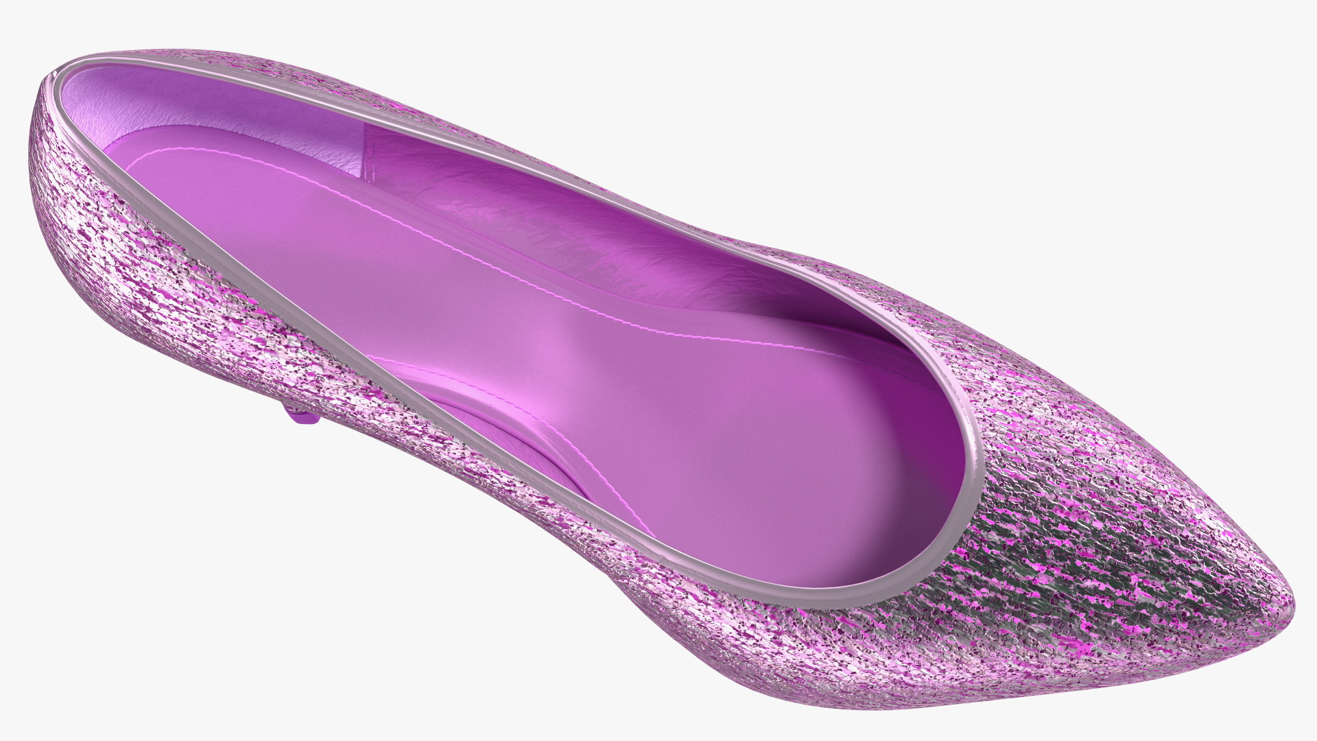 3D model Purple Sparkly Pumps