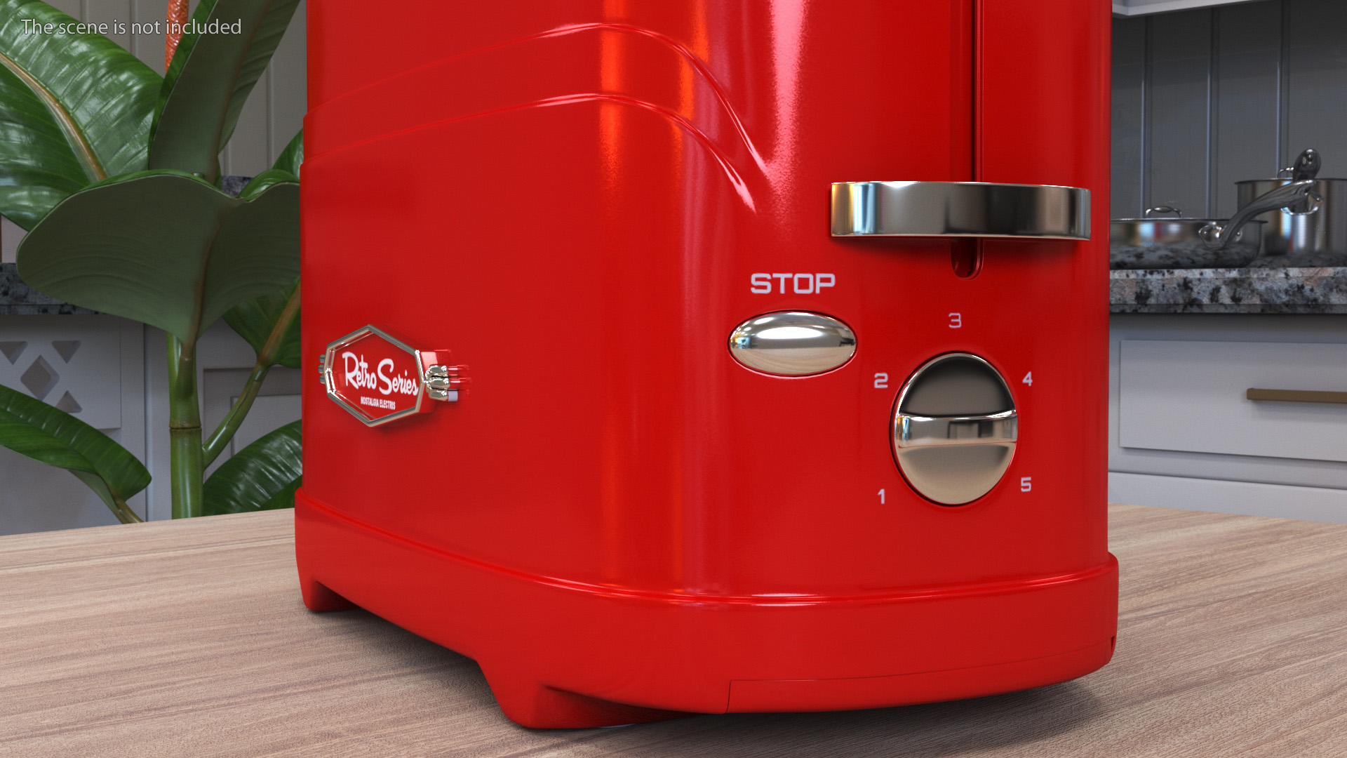 Nostalgia Retro Series Pop-Up Toaster Carrying Hot Dog 3D model