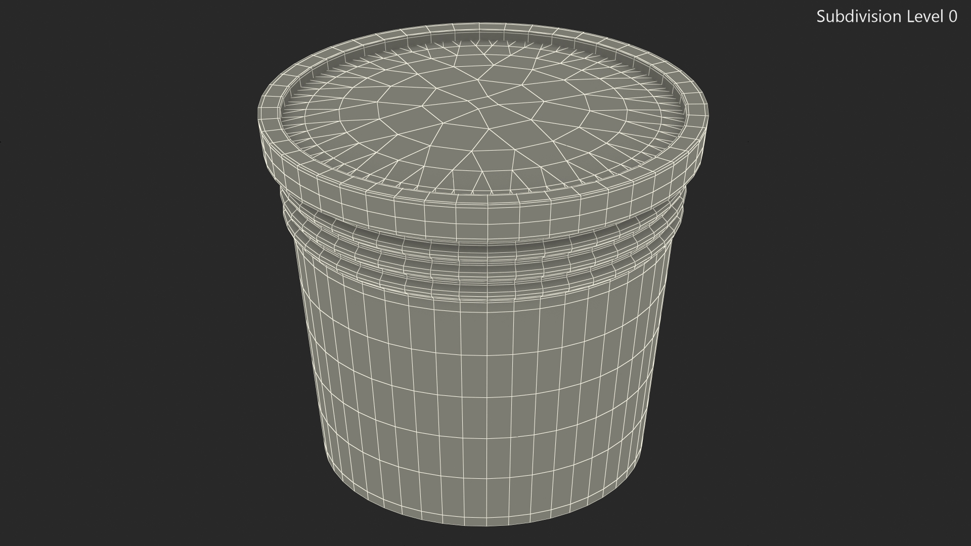 Plant Pot Dark Blue 3D model