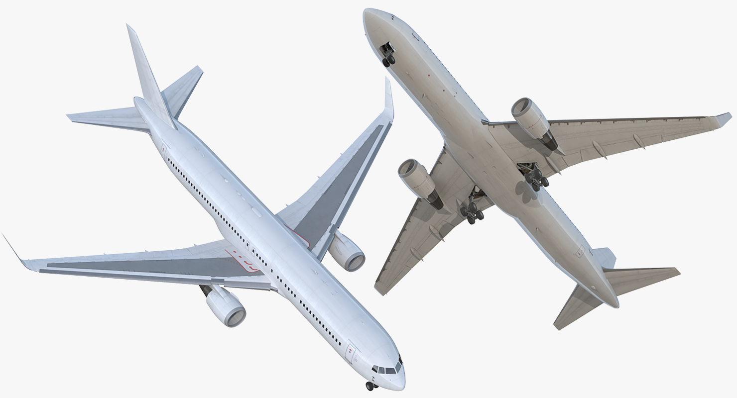 3D Boeing 767 300ER Generic Rigged