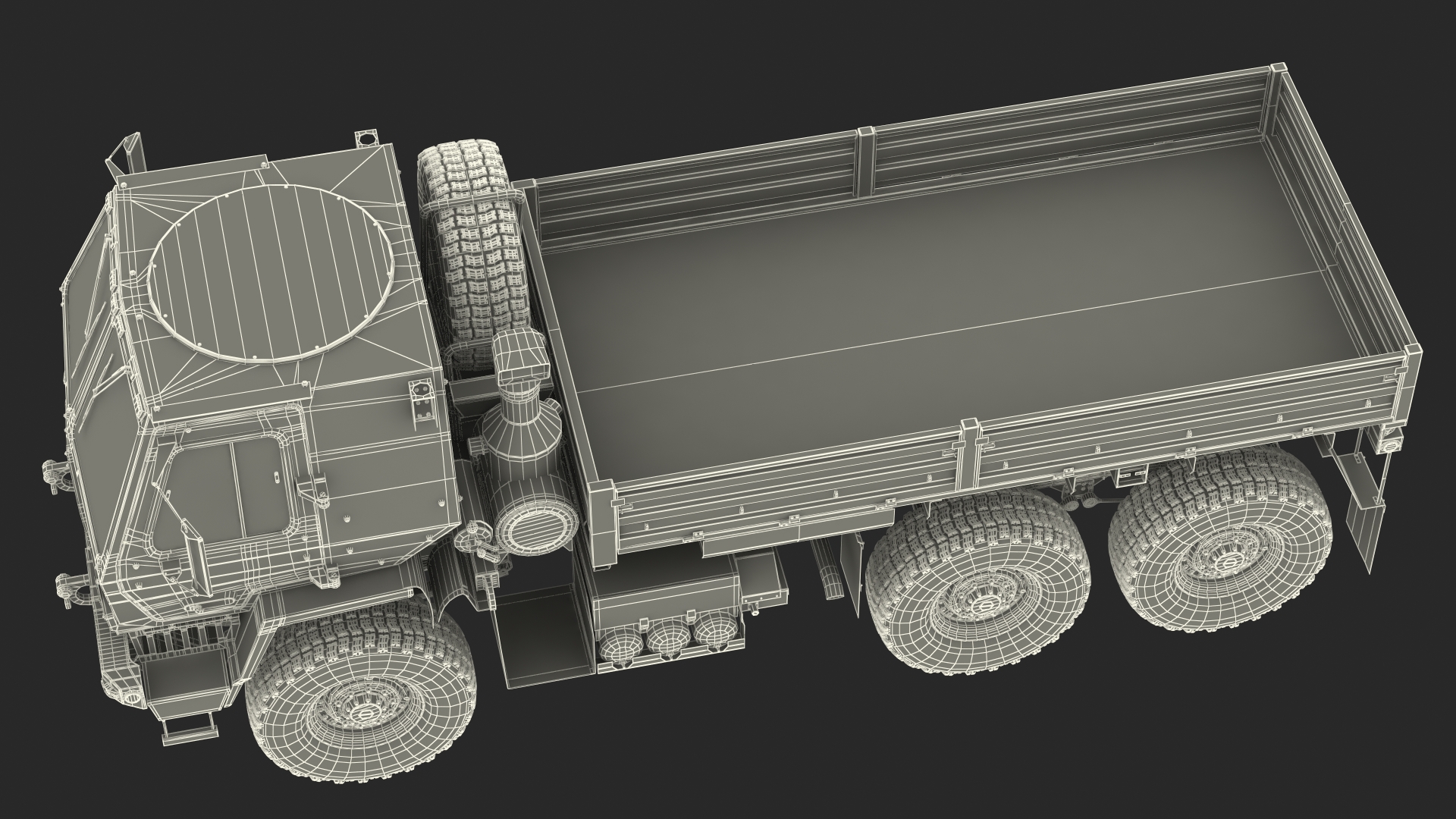 3D Oshkosh FMTV Cargo Truck 6x6 model
