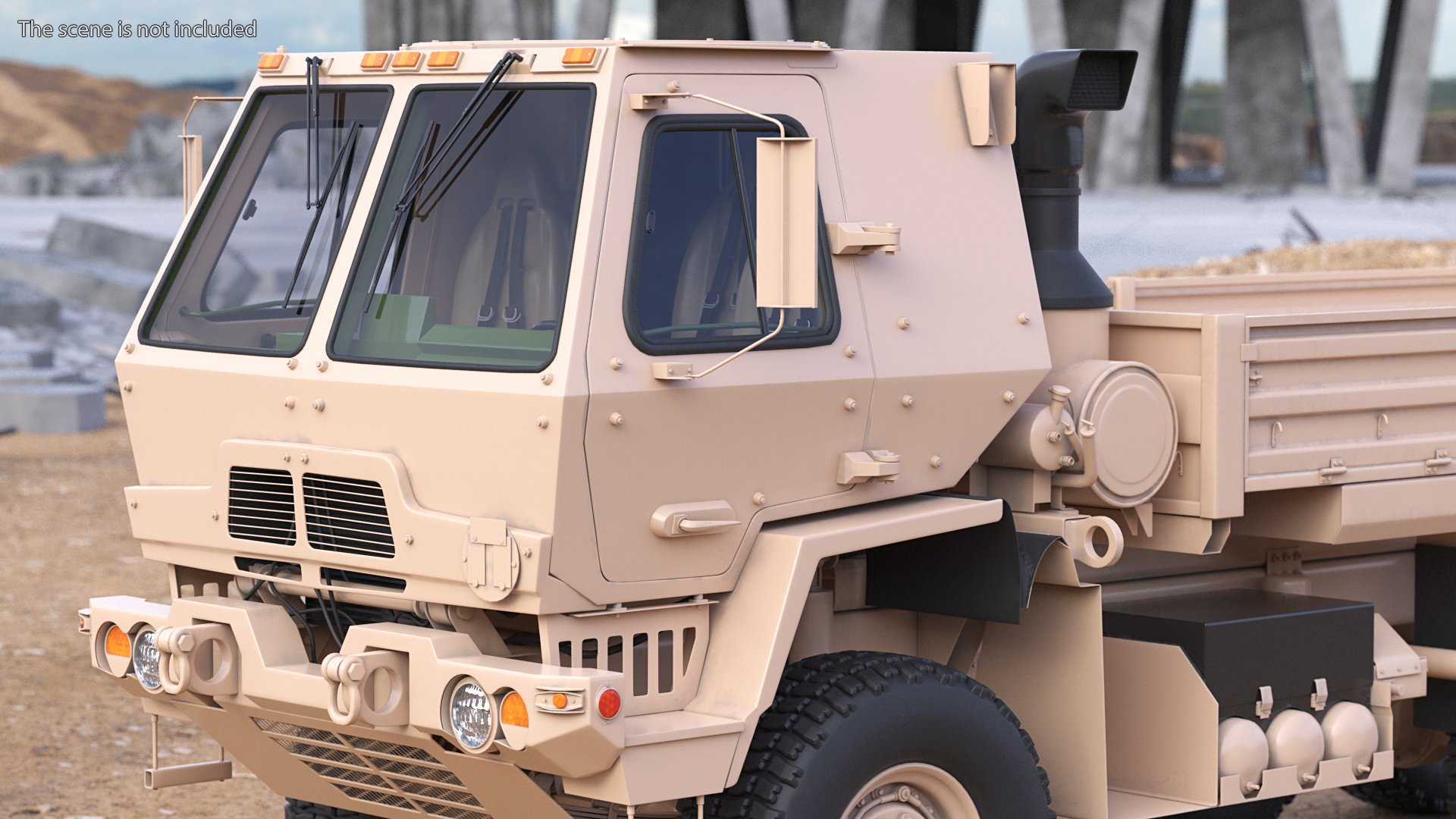 3D Oshkosh FMTV Cargo Truck 6x6 model