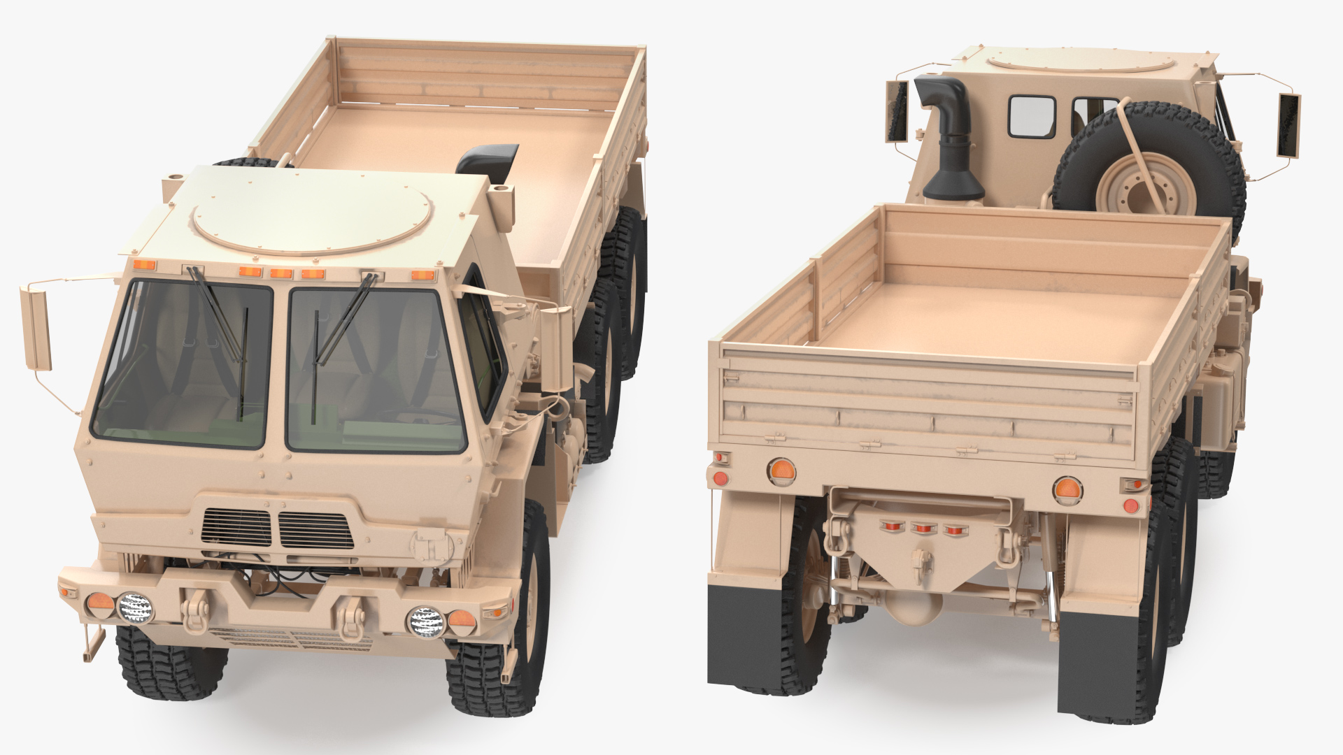 3D Oshkosh FMTV Cargo Truck 6x6 model