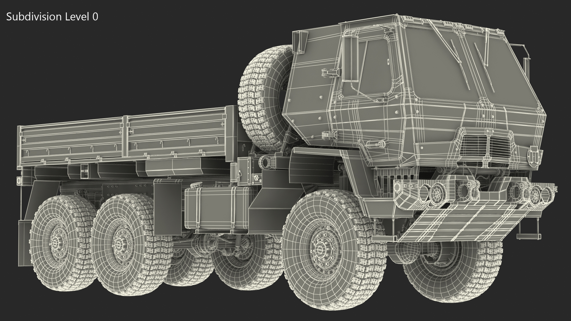 3D Oshkosh FMTV Cargo Truck 6x6 model