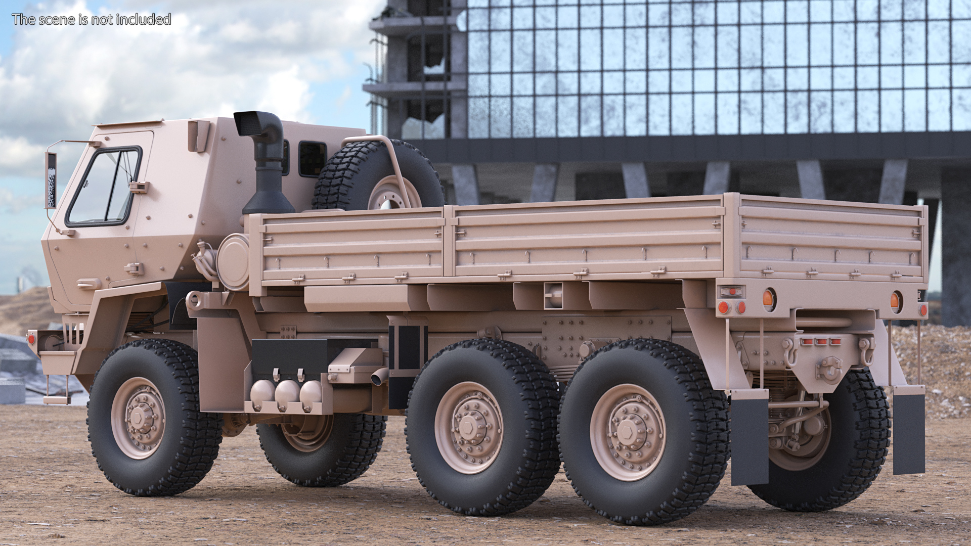 3D Oshkosh FMTV Cargo Truck 6x6 model
