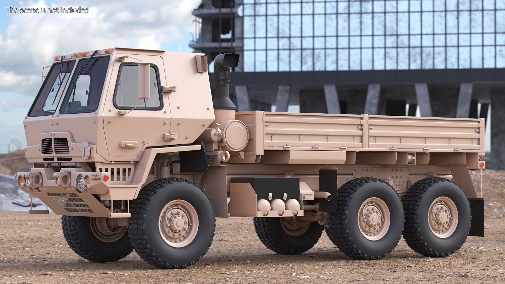 3D Oshkosh FMTV Cargo Truck 6x6 model