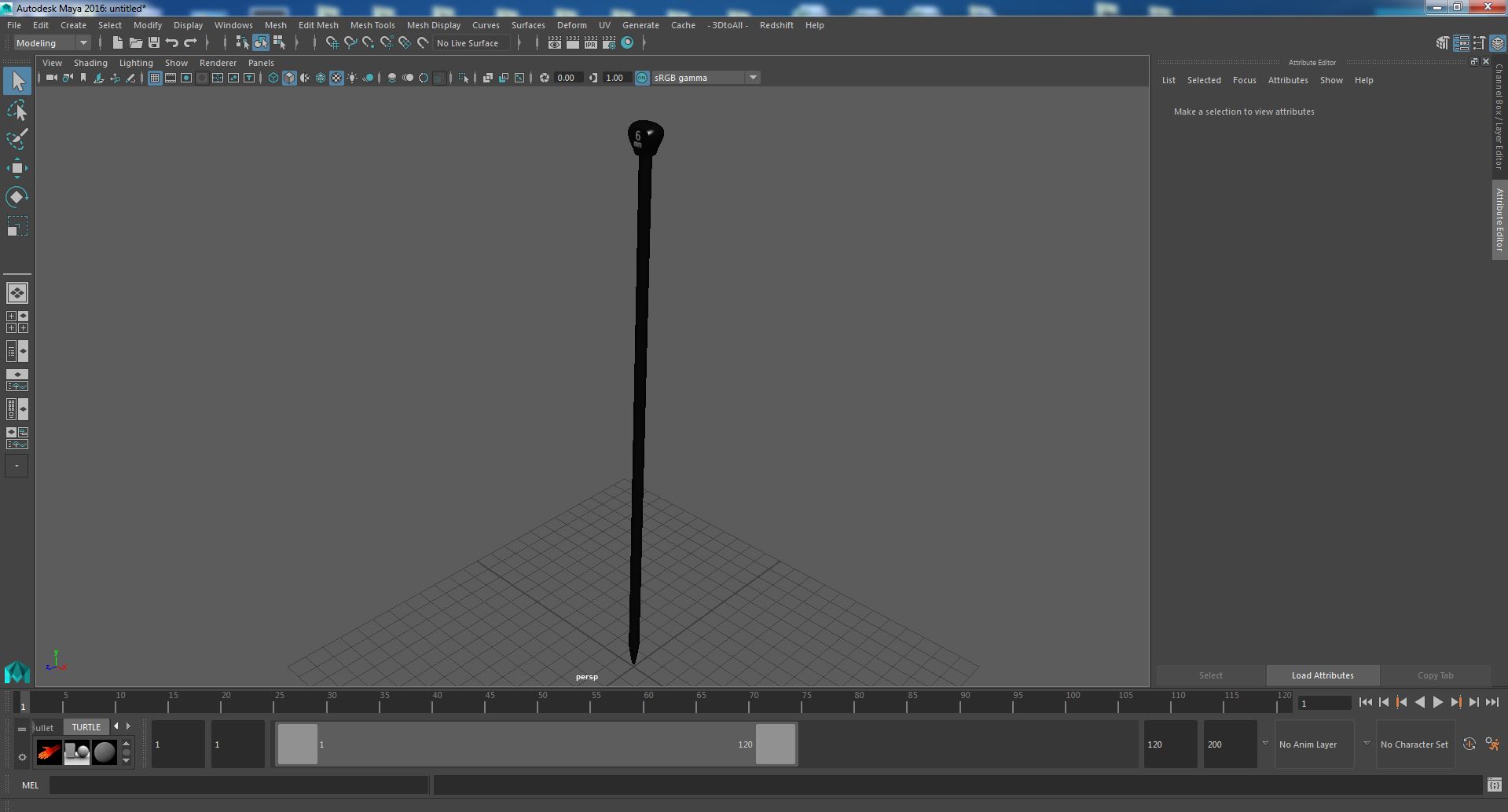 Knitting Needles Metal 3D