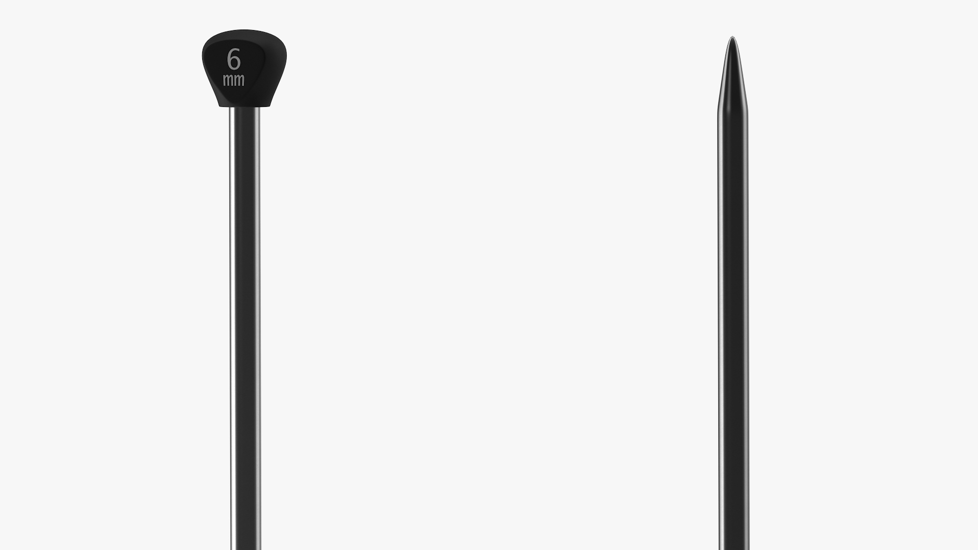 Knitting Needles Metal 3D