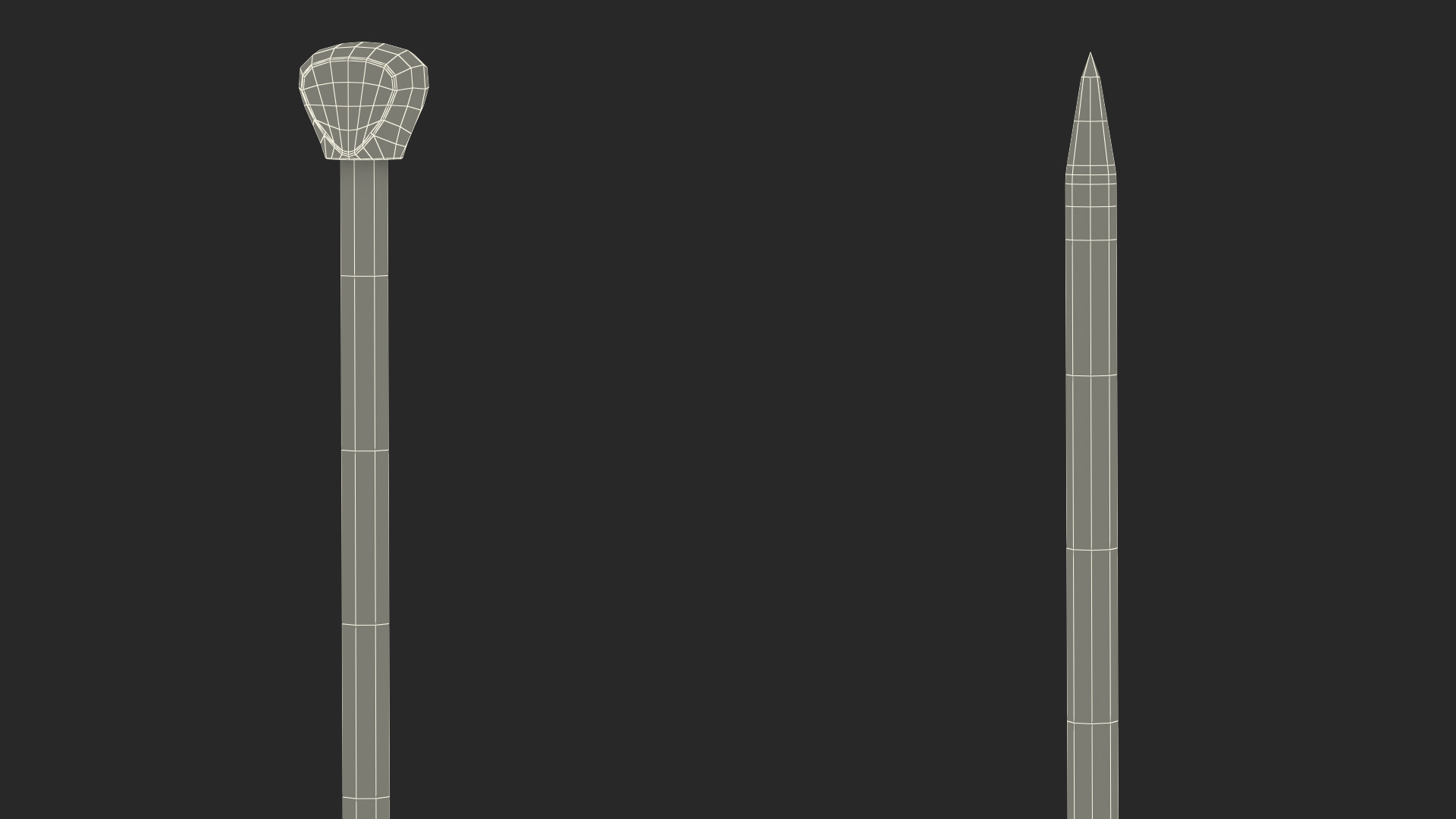 Knitting Needles Metal 3D