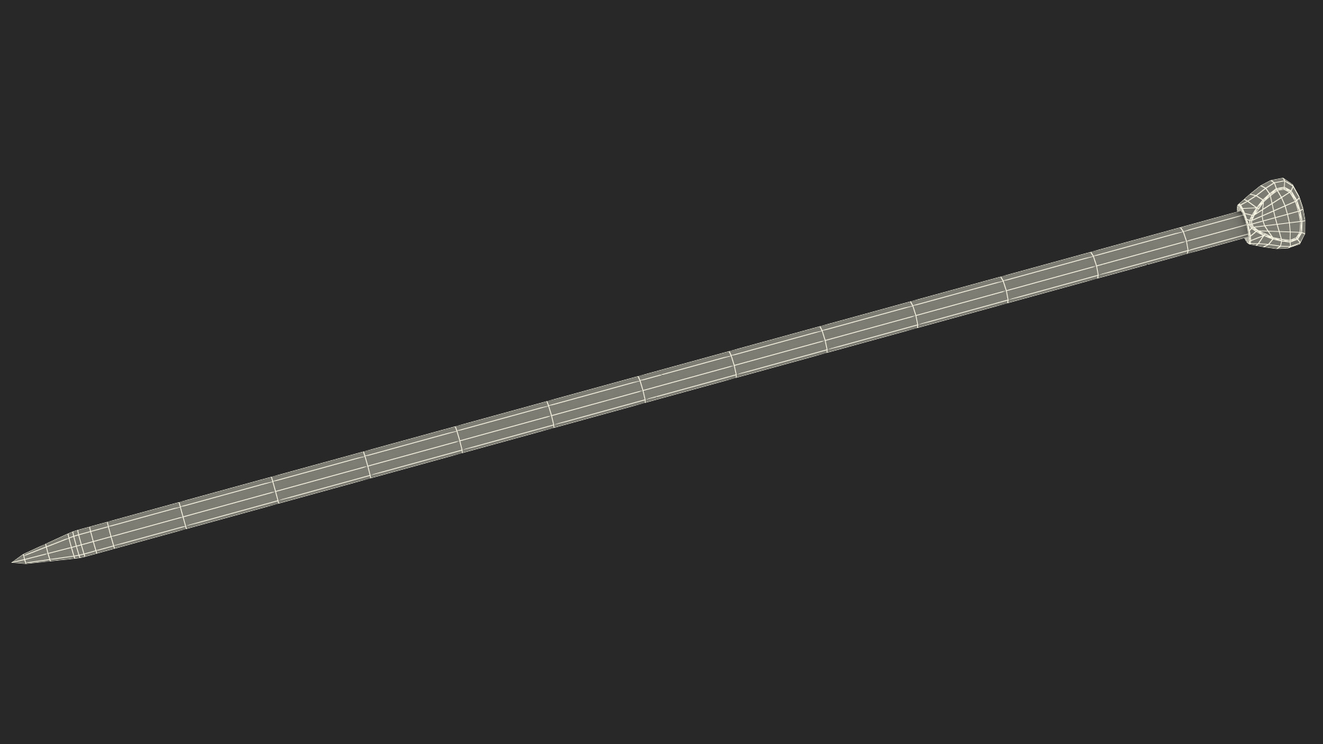 Knitting Needles Metal 3D