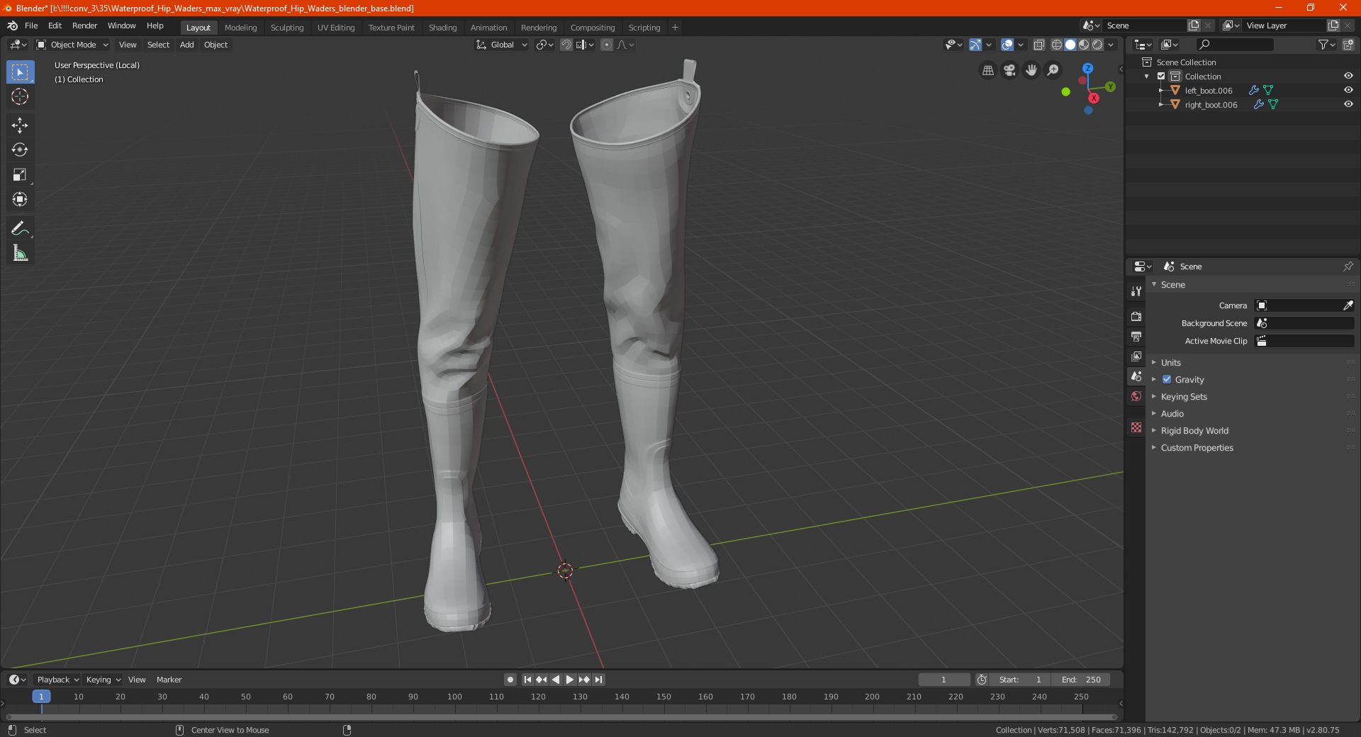 3D Waterproof Hip Waders