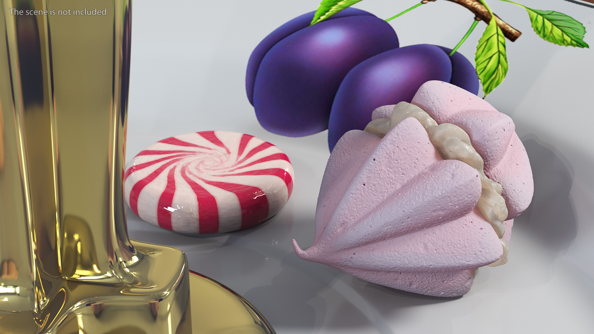 3D Pink Double Meringue with Vanilla Filling